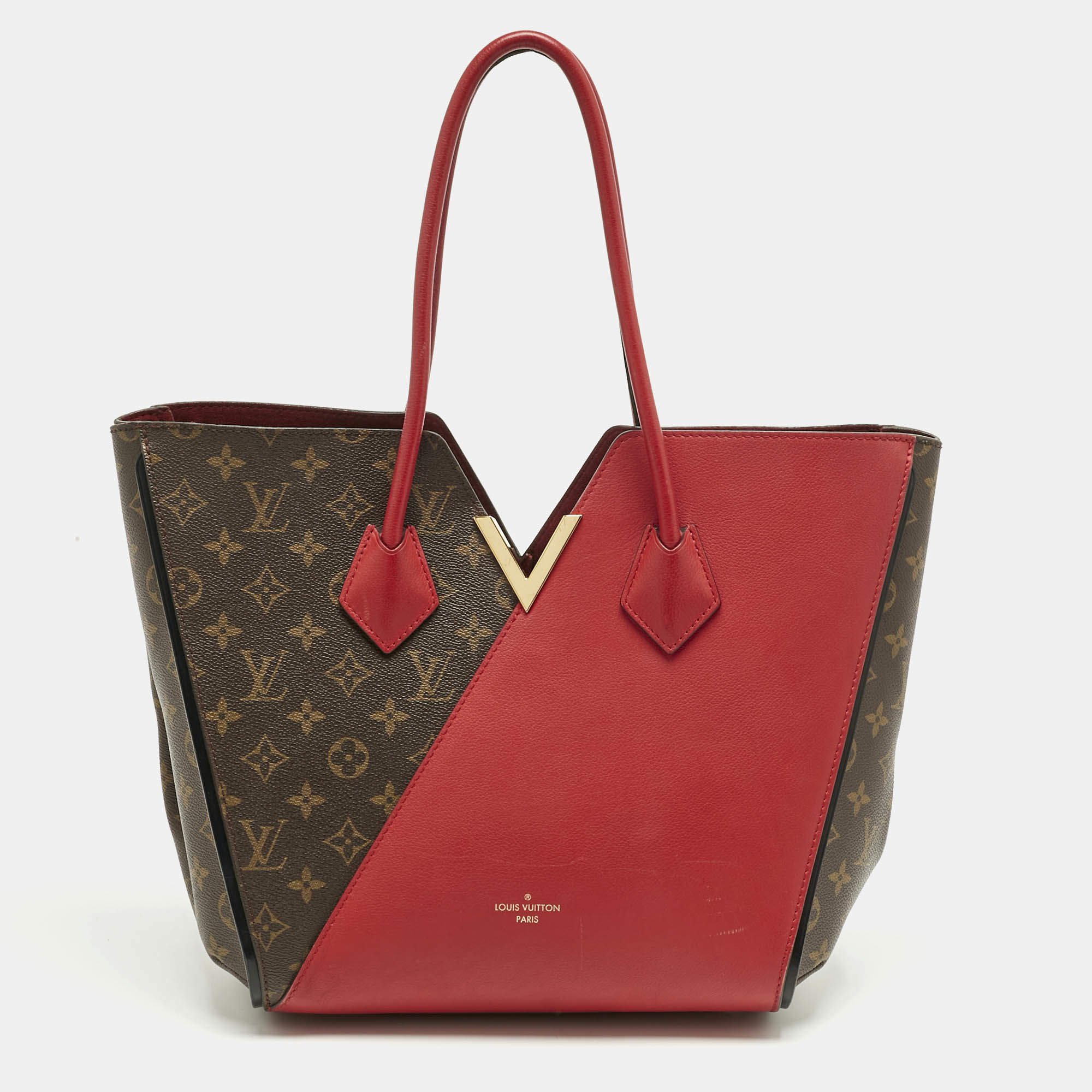Pre Owned Louis Vuitton Cherry Monogram Canvas and Leather Kimono Bag