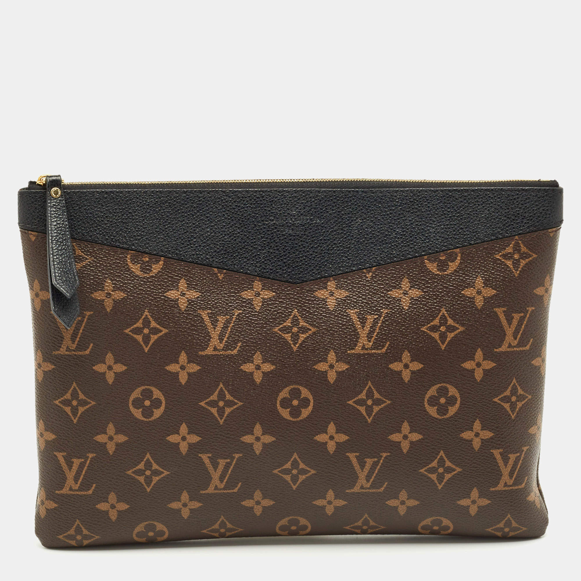 Pre Owned Louis Vuitton Black Monogram Canvas Daily Pouch