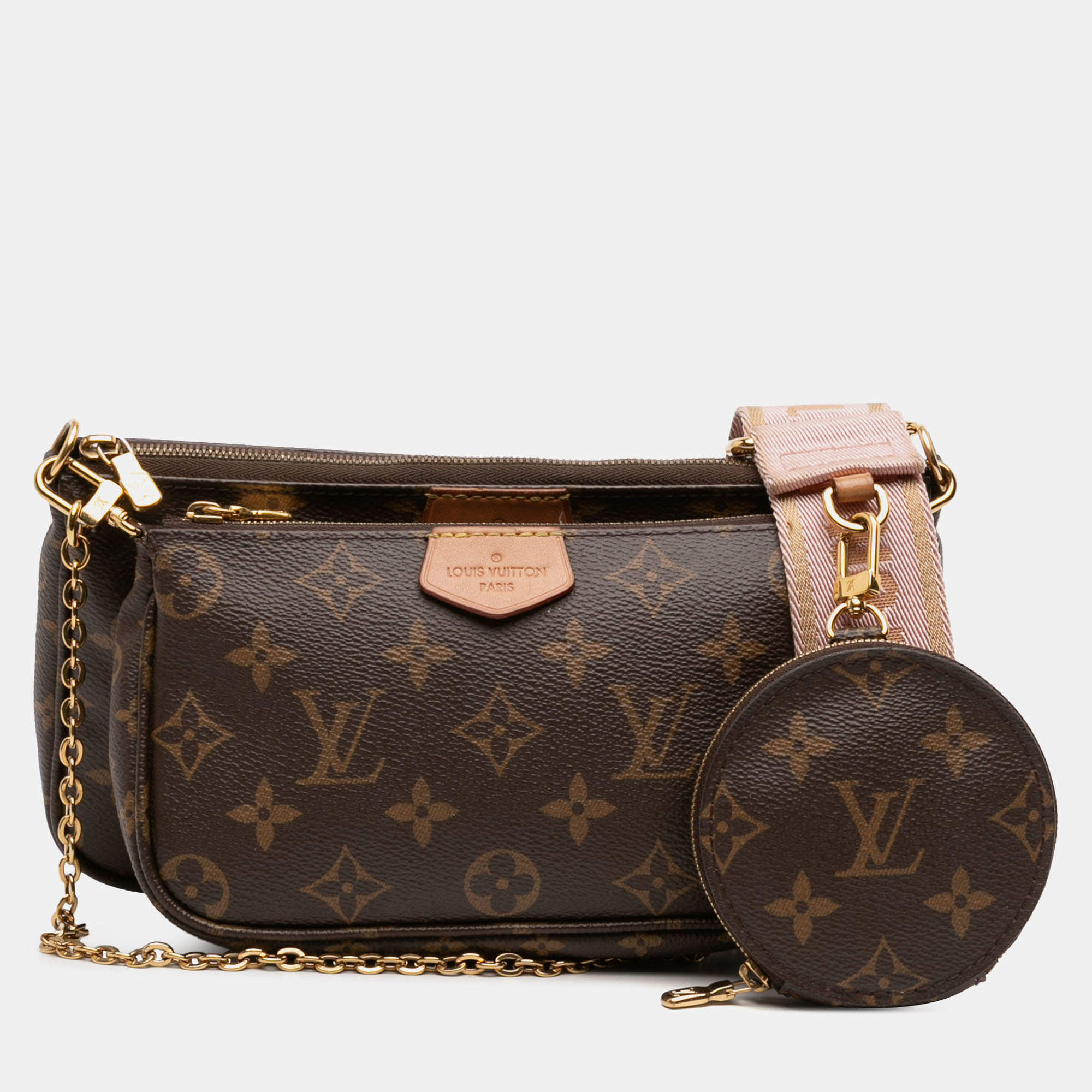 Pre Owned Louis Vuitton Brown Monogram Multi Pochette Accessoires