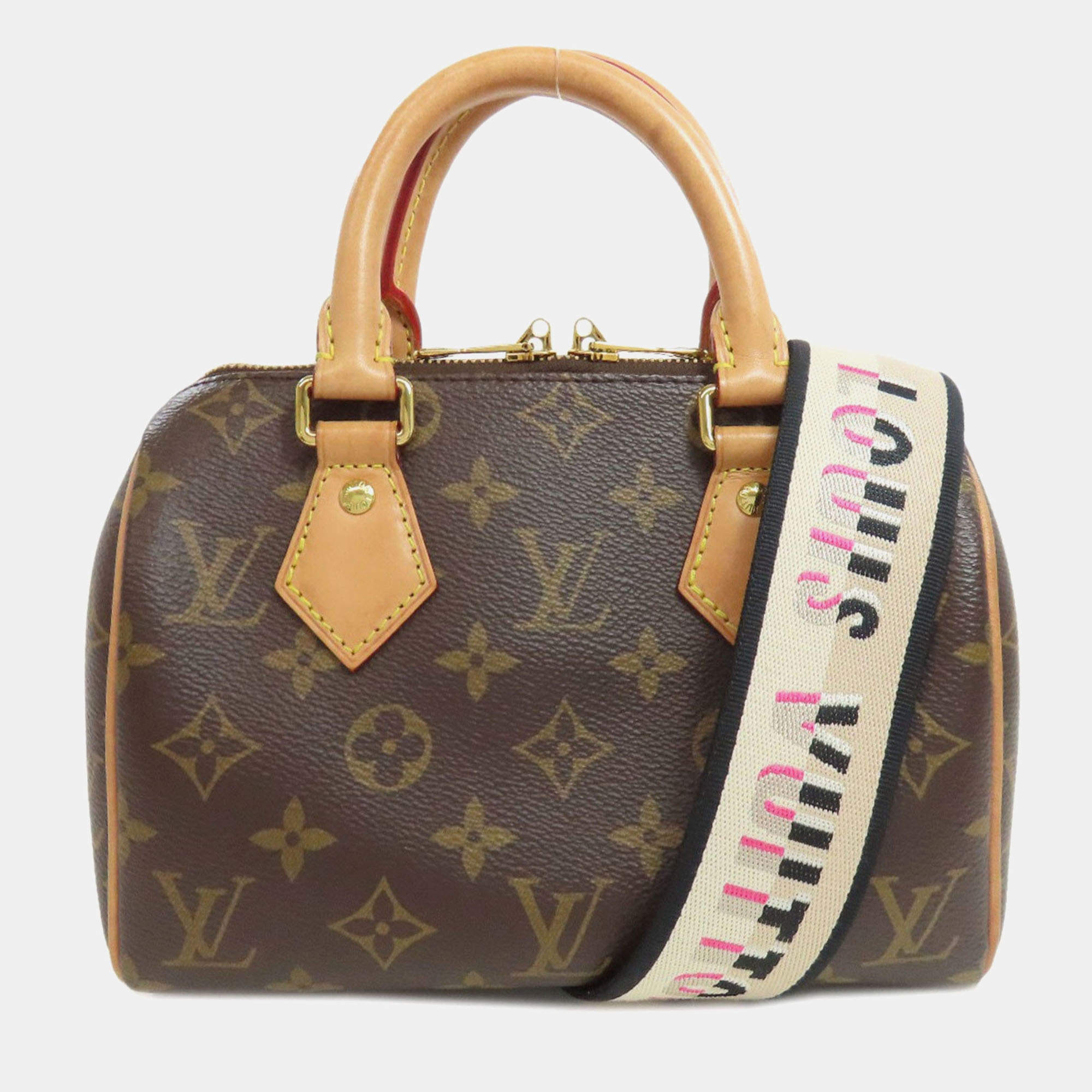 Pre Owned Louis Vuitton Speedy Bandouliere 20 Handbag Monogram Canvas