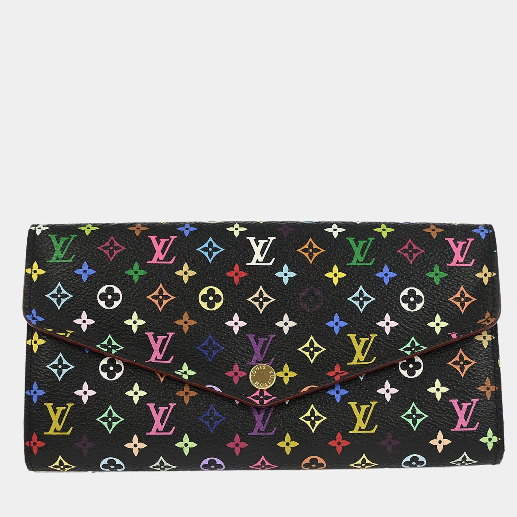 Pre Owned Louis Vuitton Multicolor Portefeuille Sarah Wallet