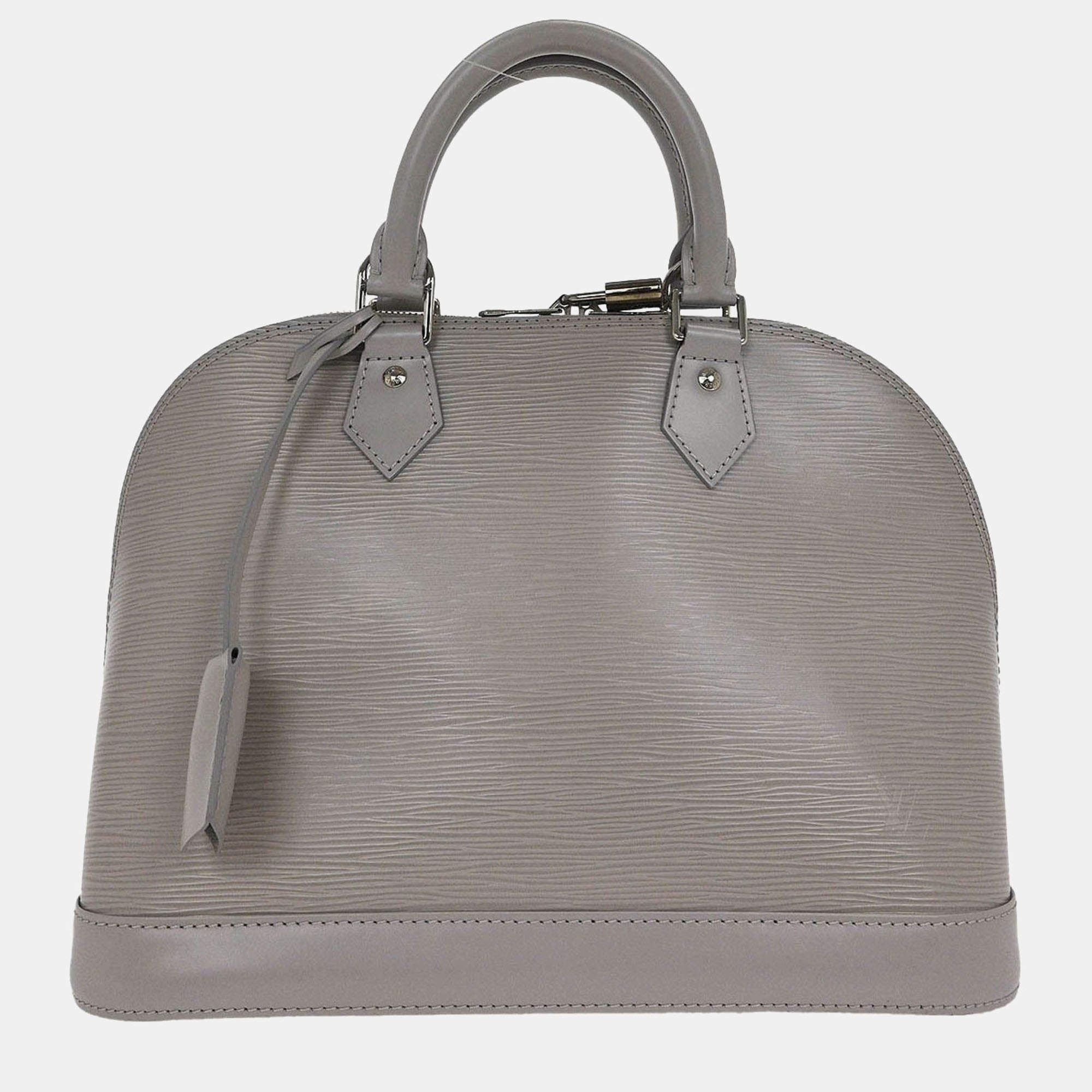 Pre Owned Louis Vuitton Gray Epi Alma PM Handbag