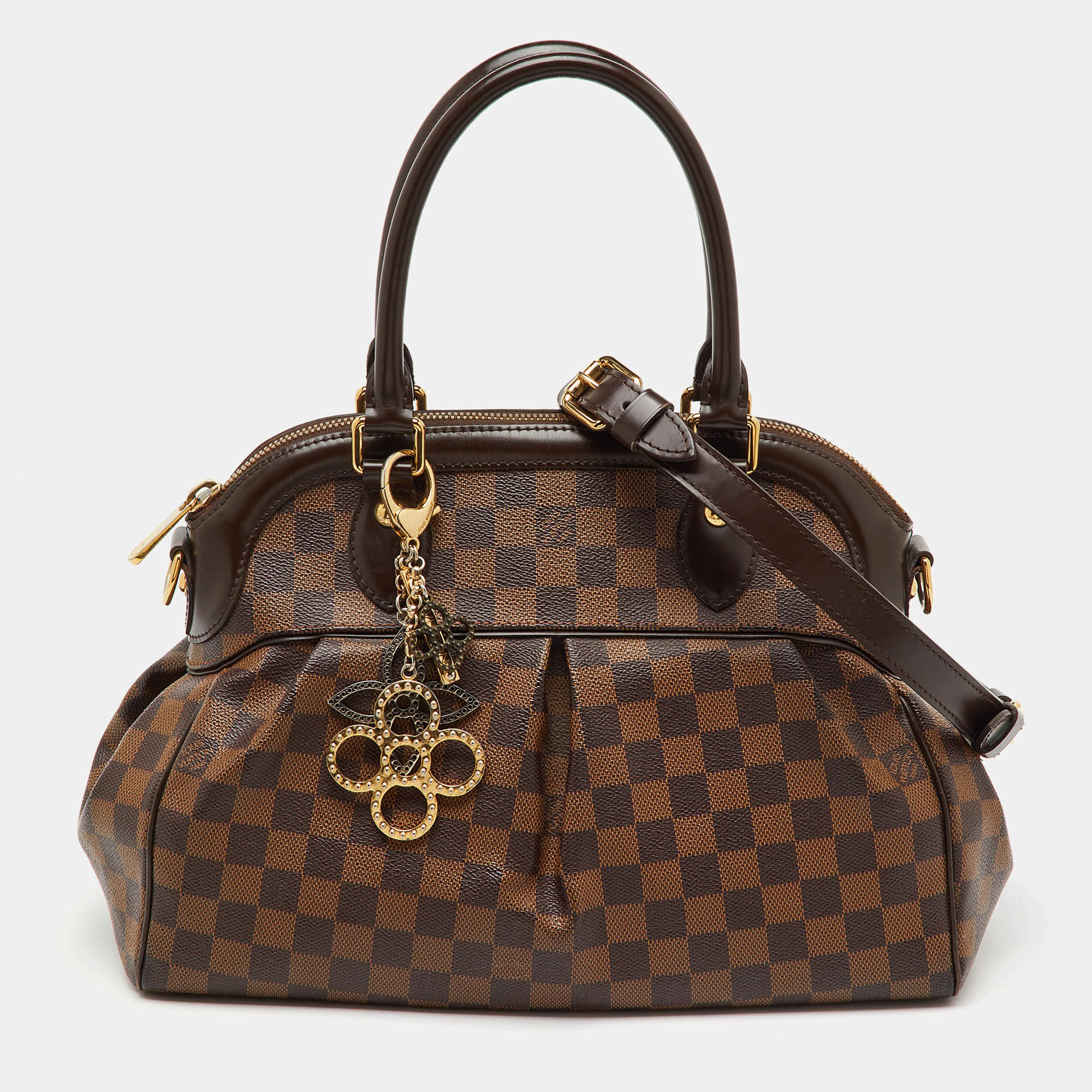 Pre Owned Louis Vuitton Damier Ebene Canvas Trevi PM Bag