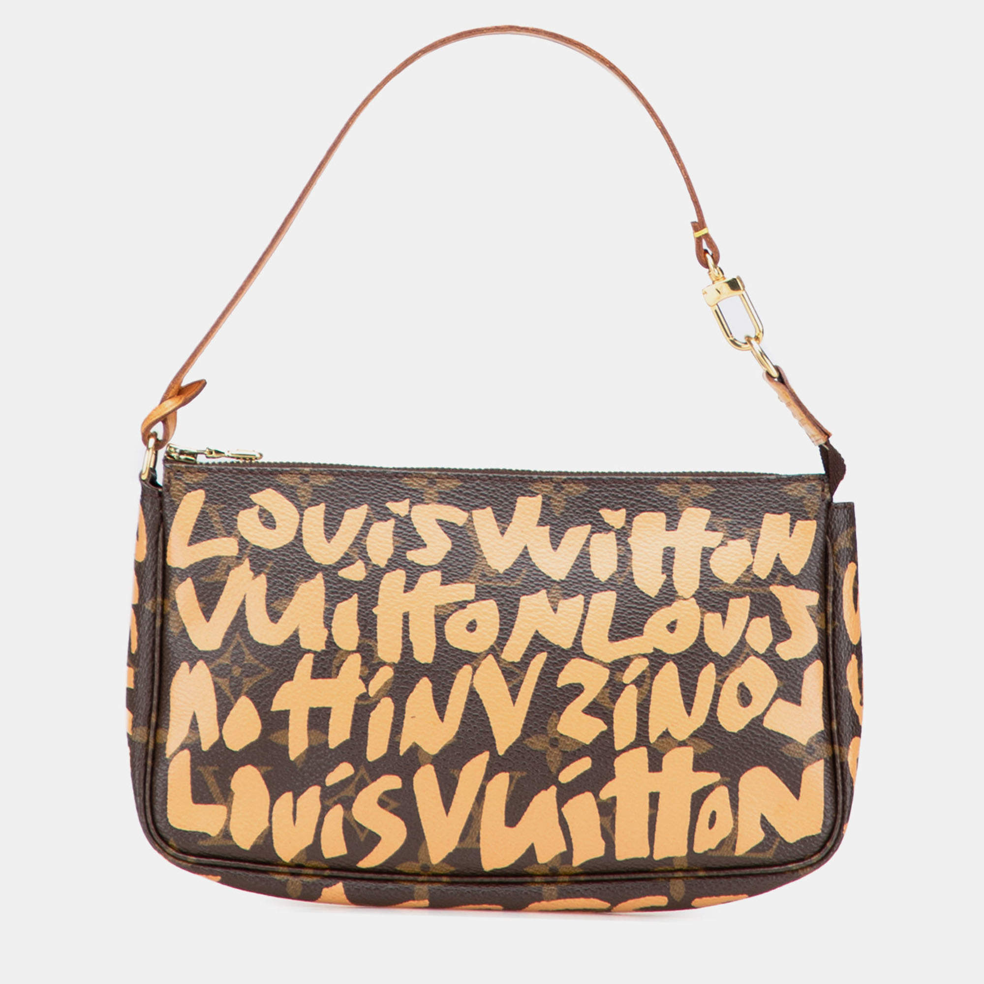 Pre Owned حقيبة لوي فيتون بوشت أكسسوار لويس براون مونوجرام جرافيتي ستيفن سبروس