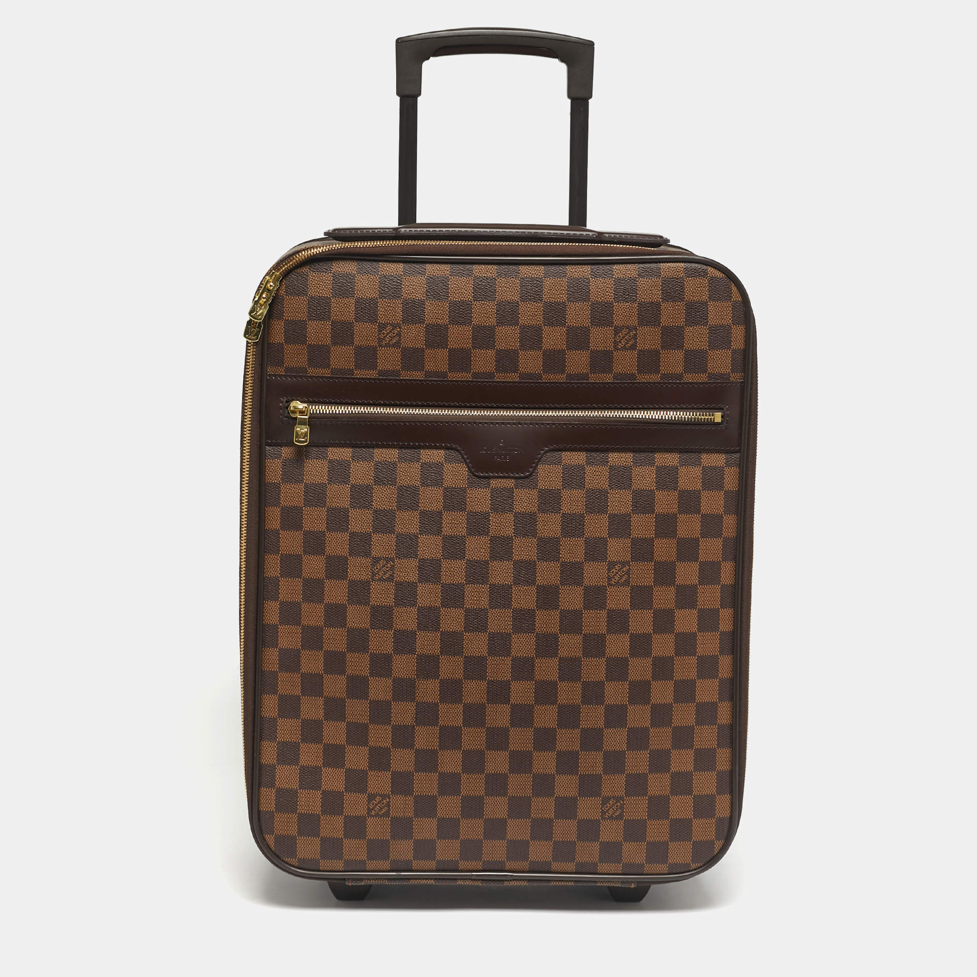 Pre Owned Louis Vuitton Damier Ebene Canvas Pegase 45 Luggage
