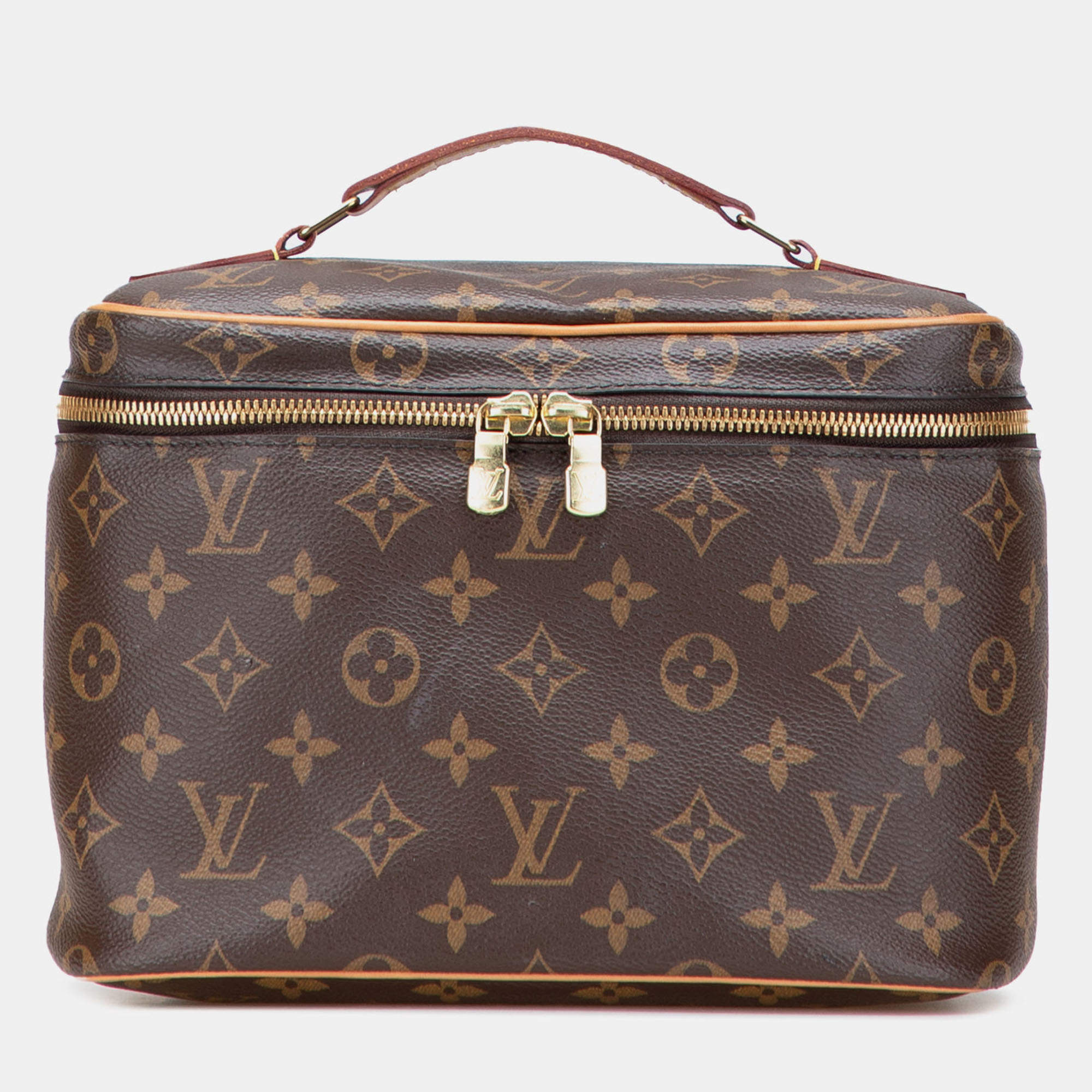 Pre Owned Louis Vuitton Brown Monogram Nice BB Vanity Case
