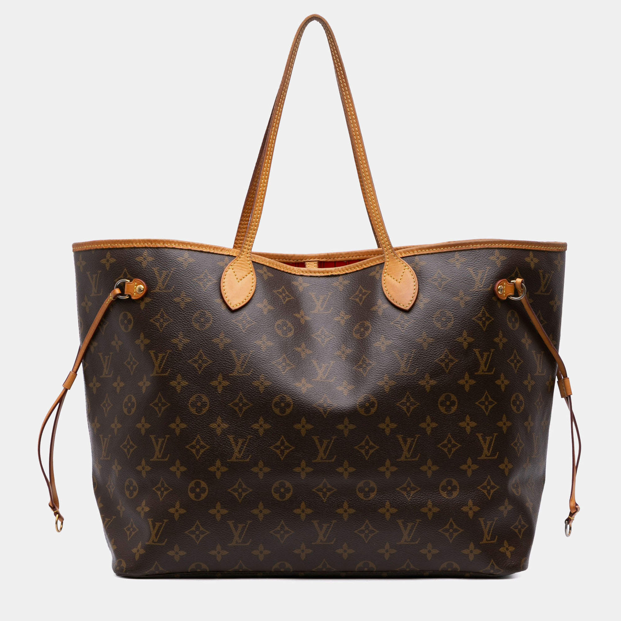 Pre Owned Louis Vuitton Brown Monogram Neverfull GM
