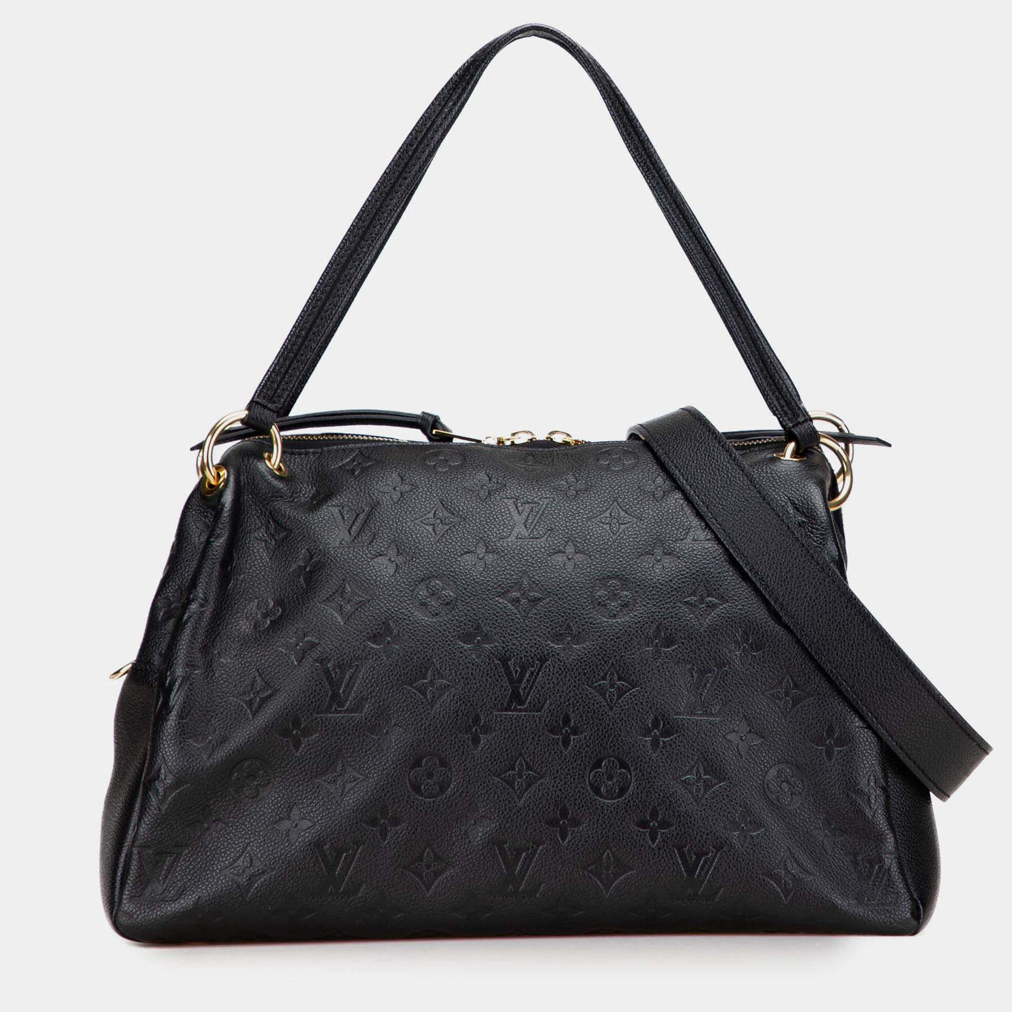 Pre Owned Louis Vuitton Black Monogram Empreinte Ponthieu PM