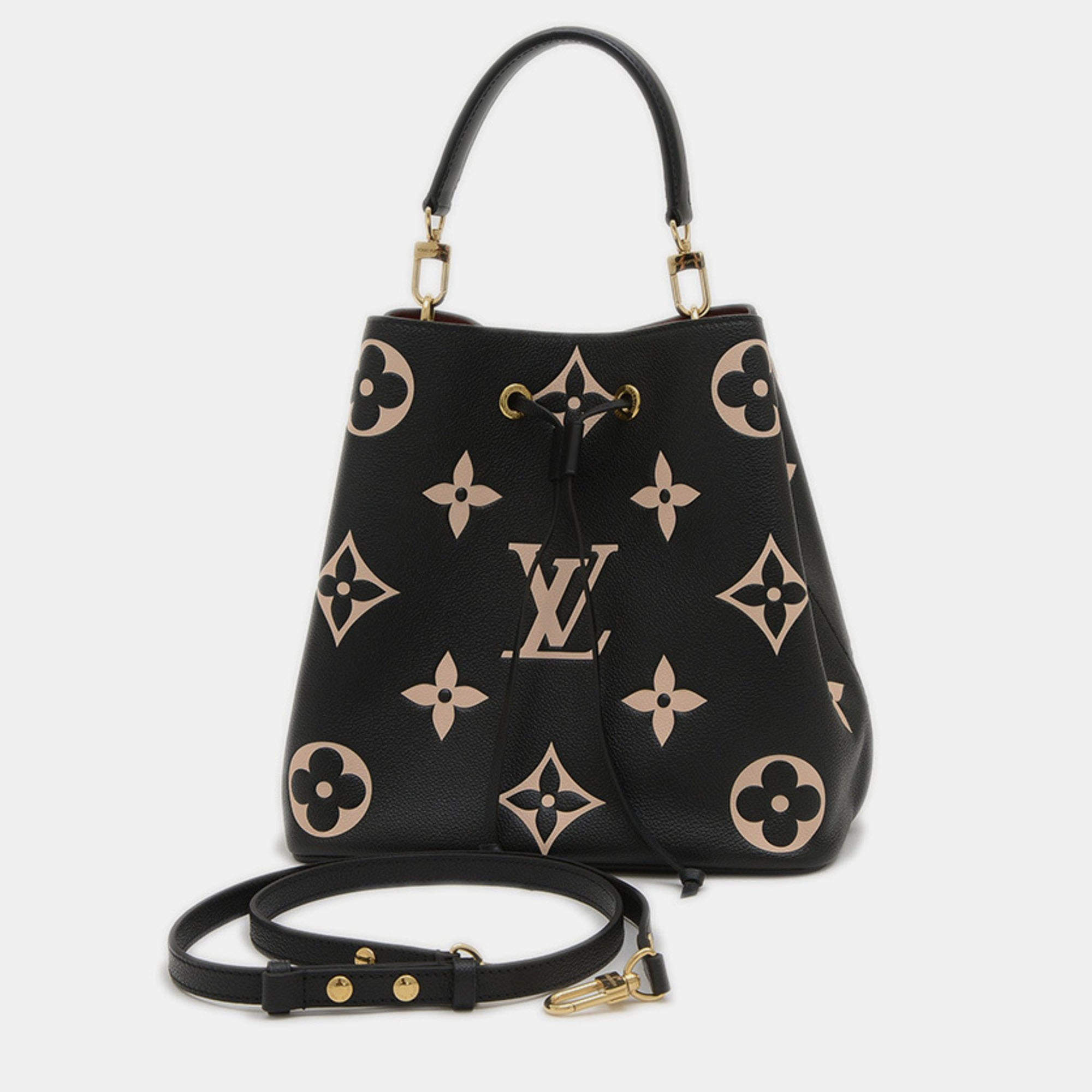 Pre Owned Louis Vuitton Neonoe MM Black Monogram Empreinte Shoulder Bag