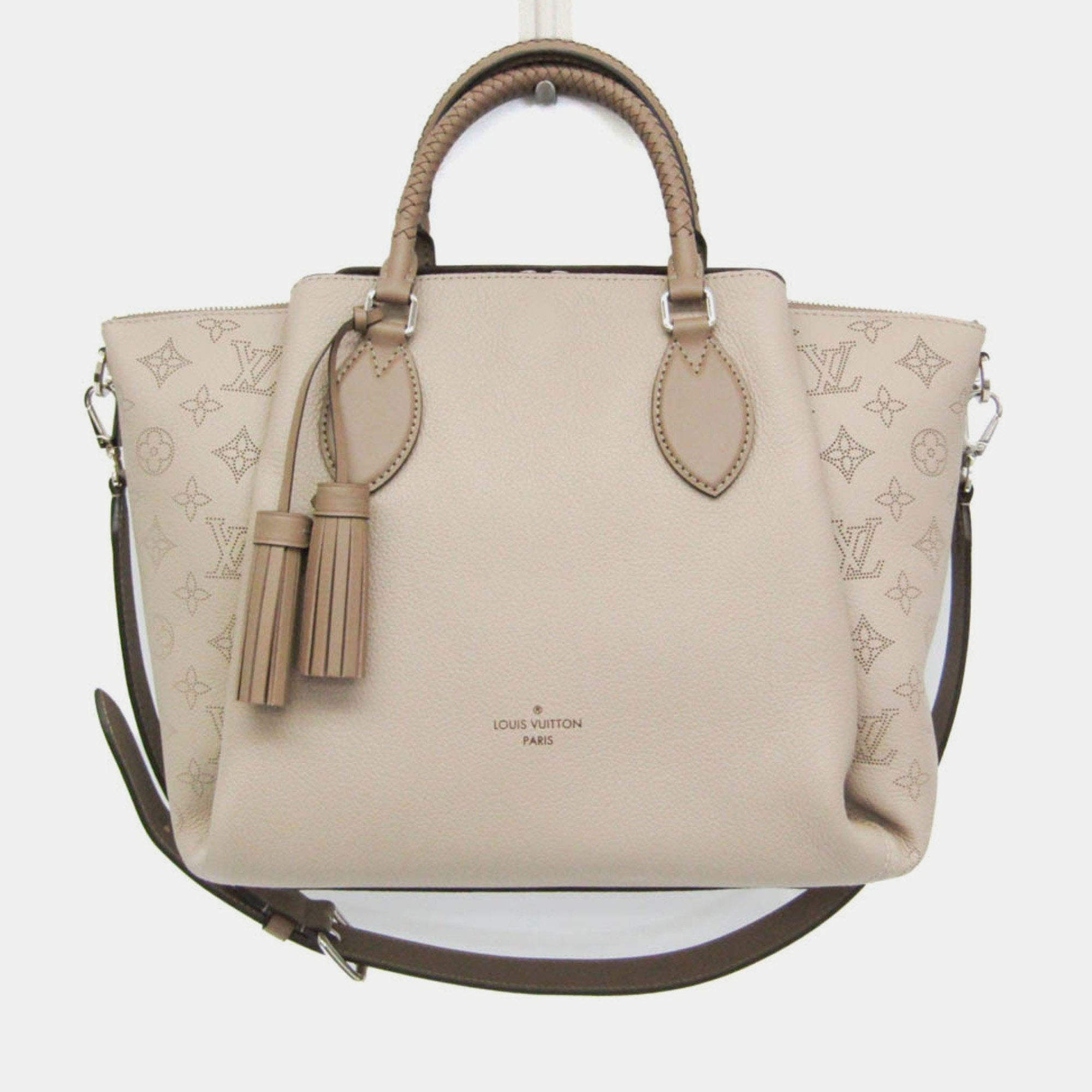 Pre Owned Louis Vuitton Galle Mahina Leather Shoulder Bag