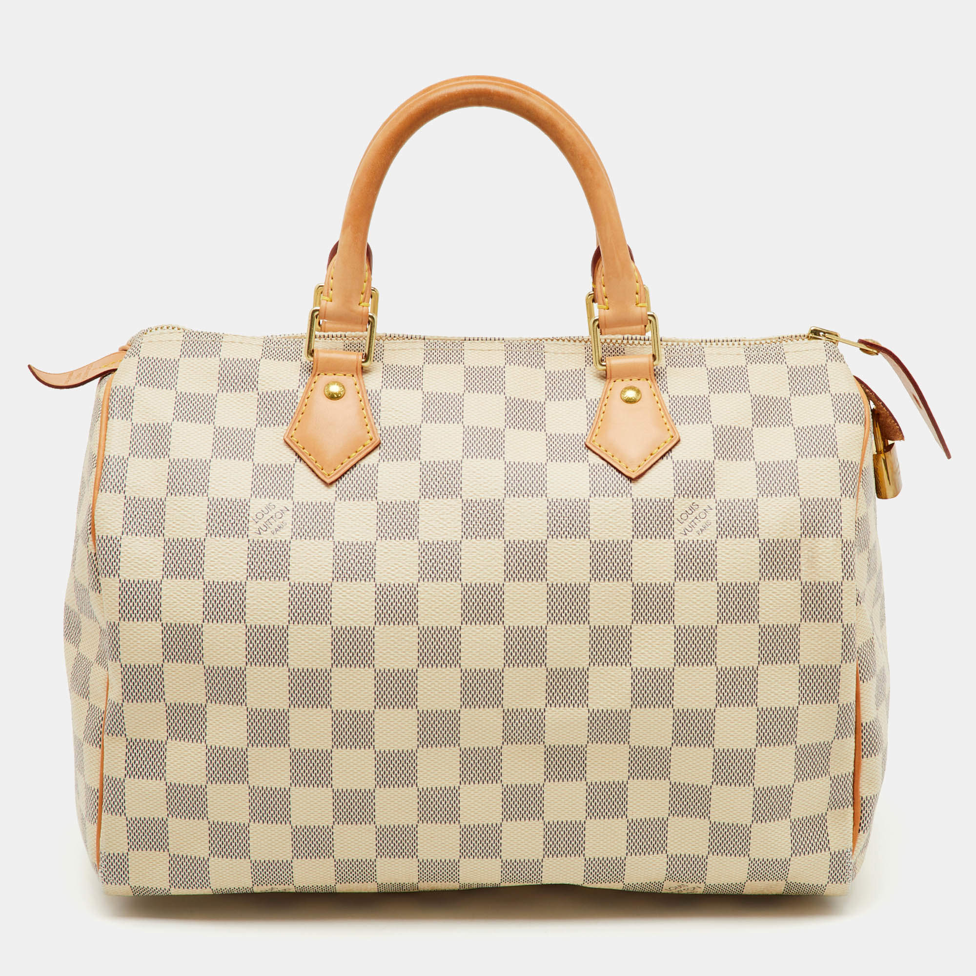 Pre Owned Louis Vuitton Damier Azur Canvas Speedy 30 Bag