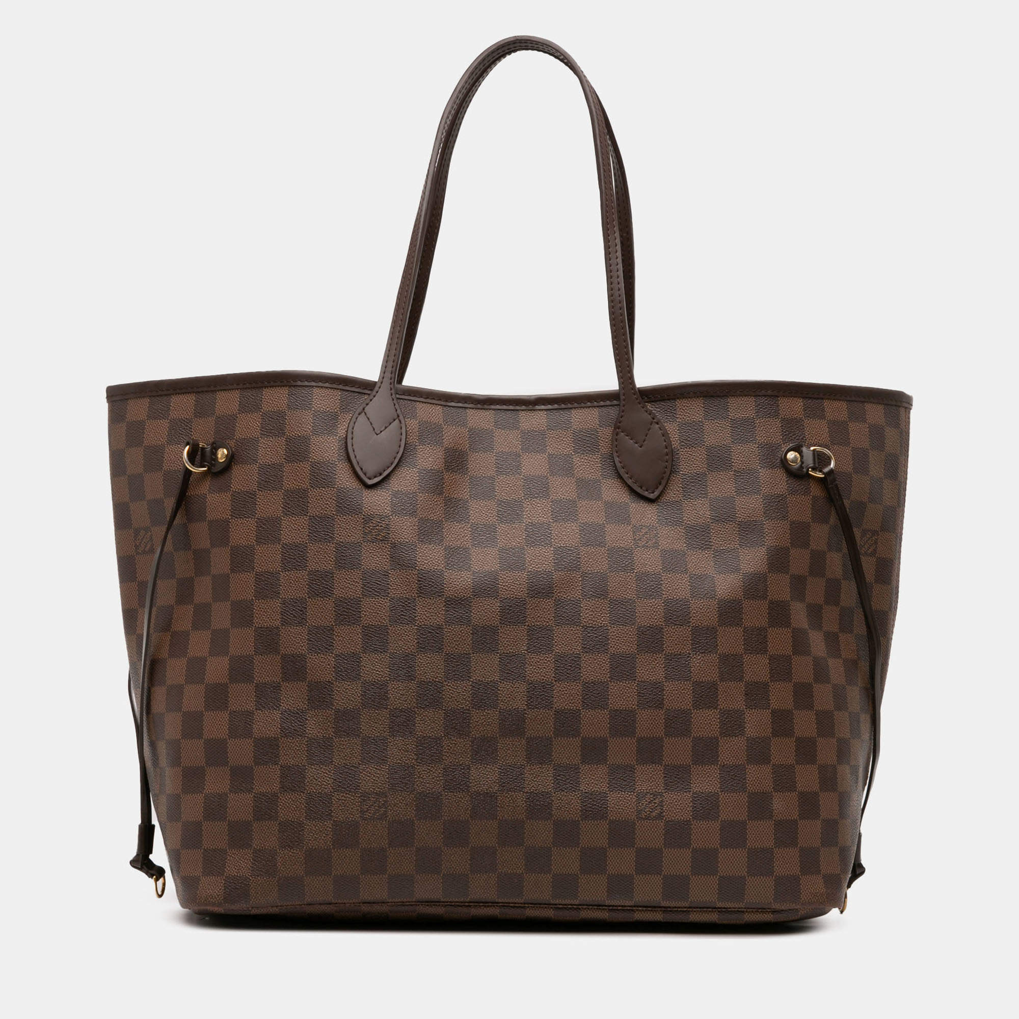Pre Owned Louis Vuitton Brown Damier Ebene Neverfull GM