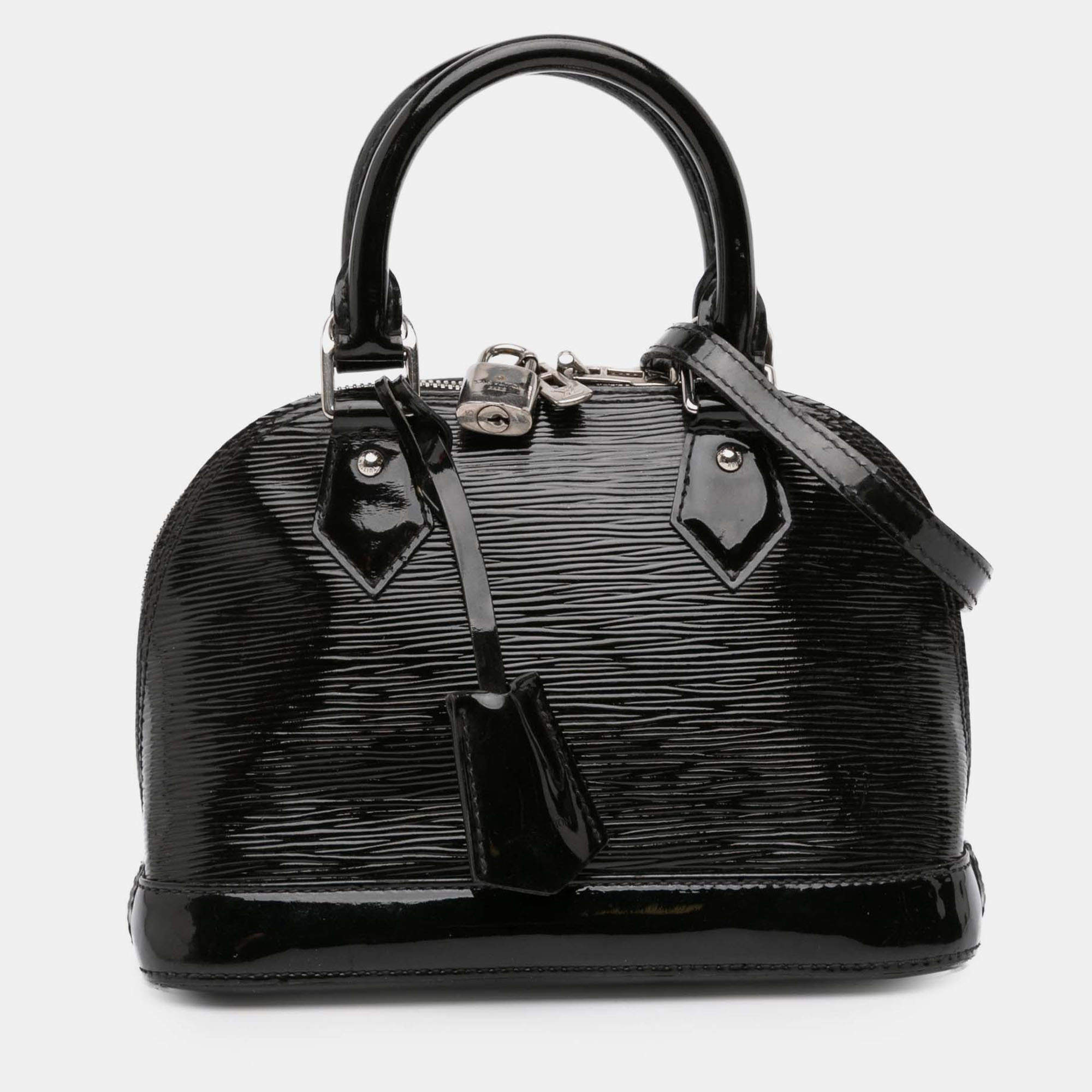 Pre Owned Louis Vuitton Black Electric Epi Alma BB