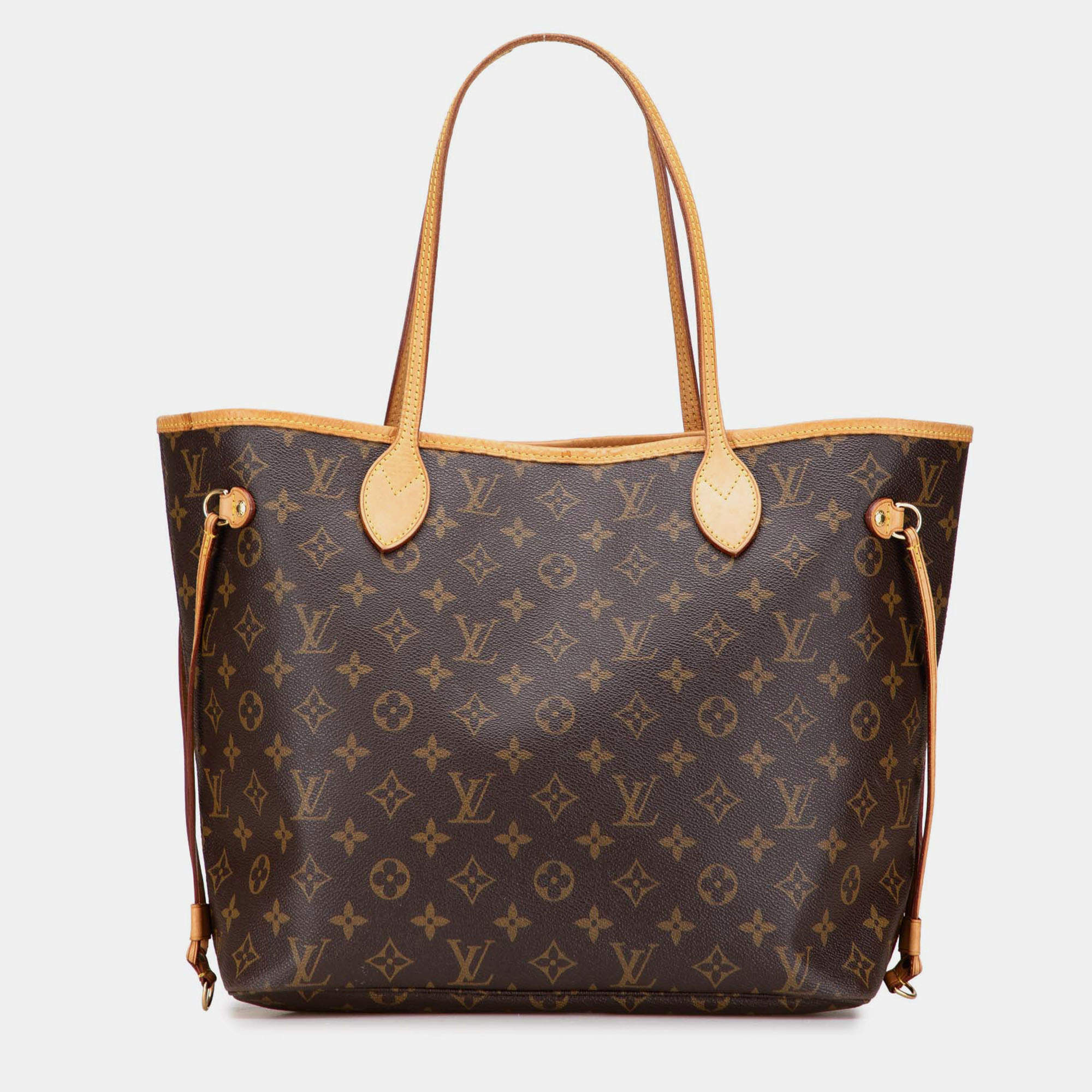 Pre Owned Louis Vuitton Brown Monogram Neverfull MM