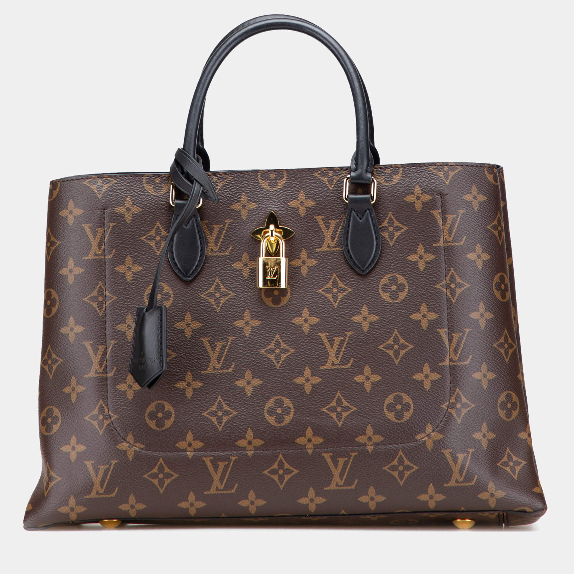 Pre Owned Louis Vuitton Brown Monogram Flower Tote