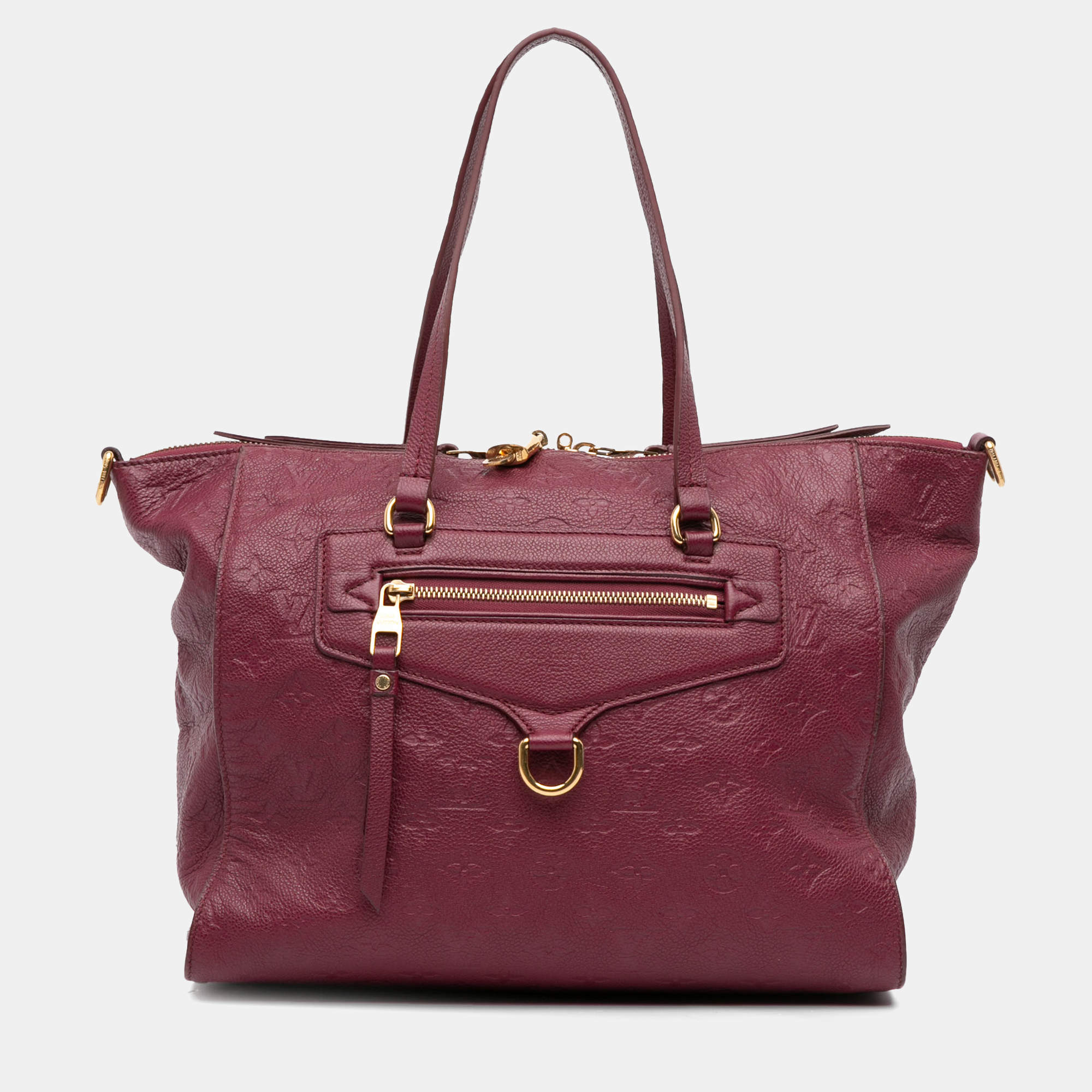 Pre Owned Louis Vuitton Burgundy Monogram Empreinte Lumineuse PM