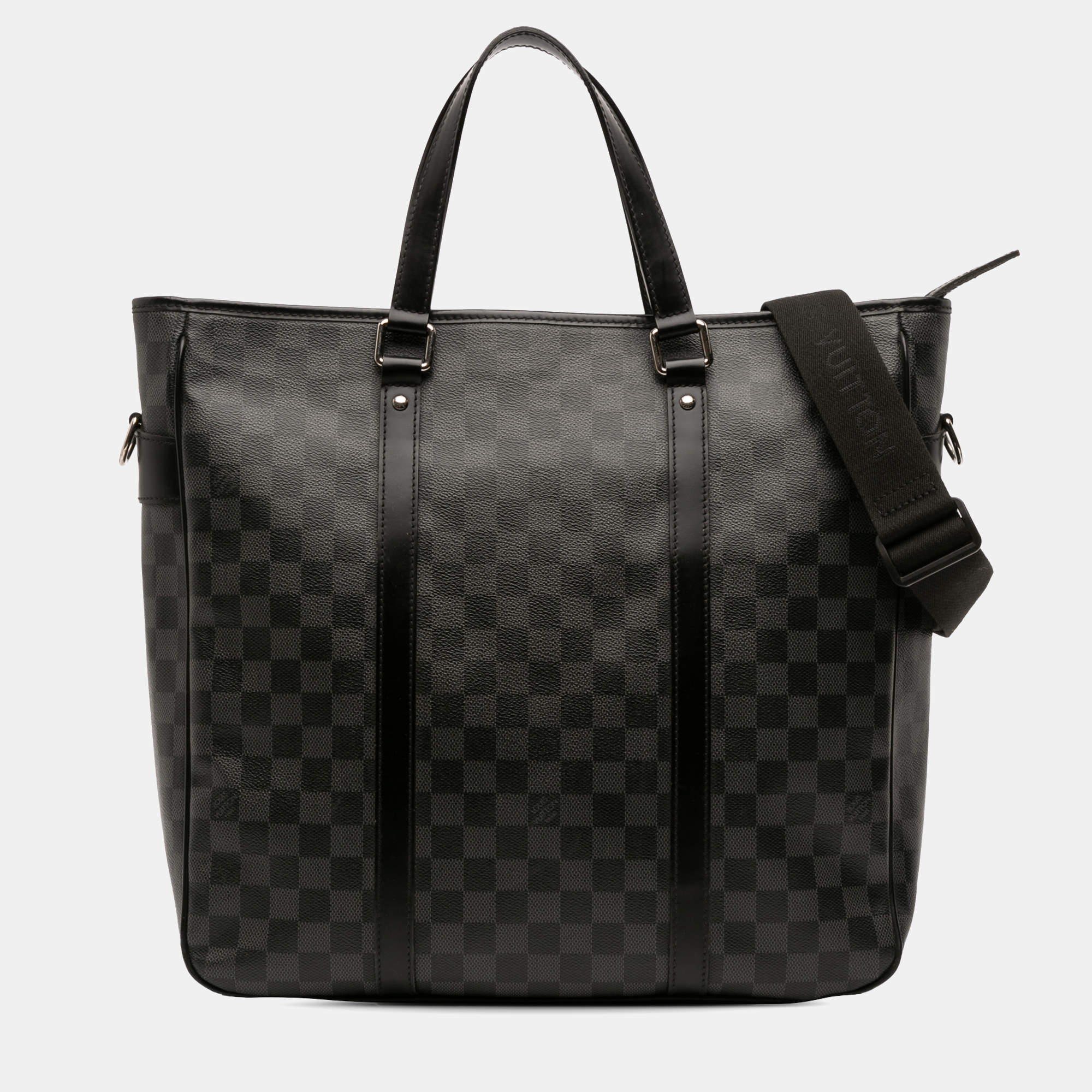 Pre Owned Louis Vuitton Black Damier Graphite Tadao PM