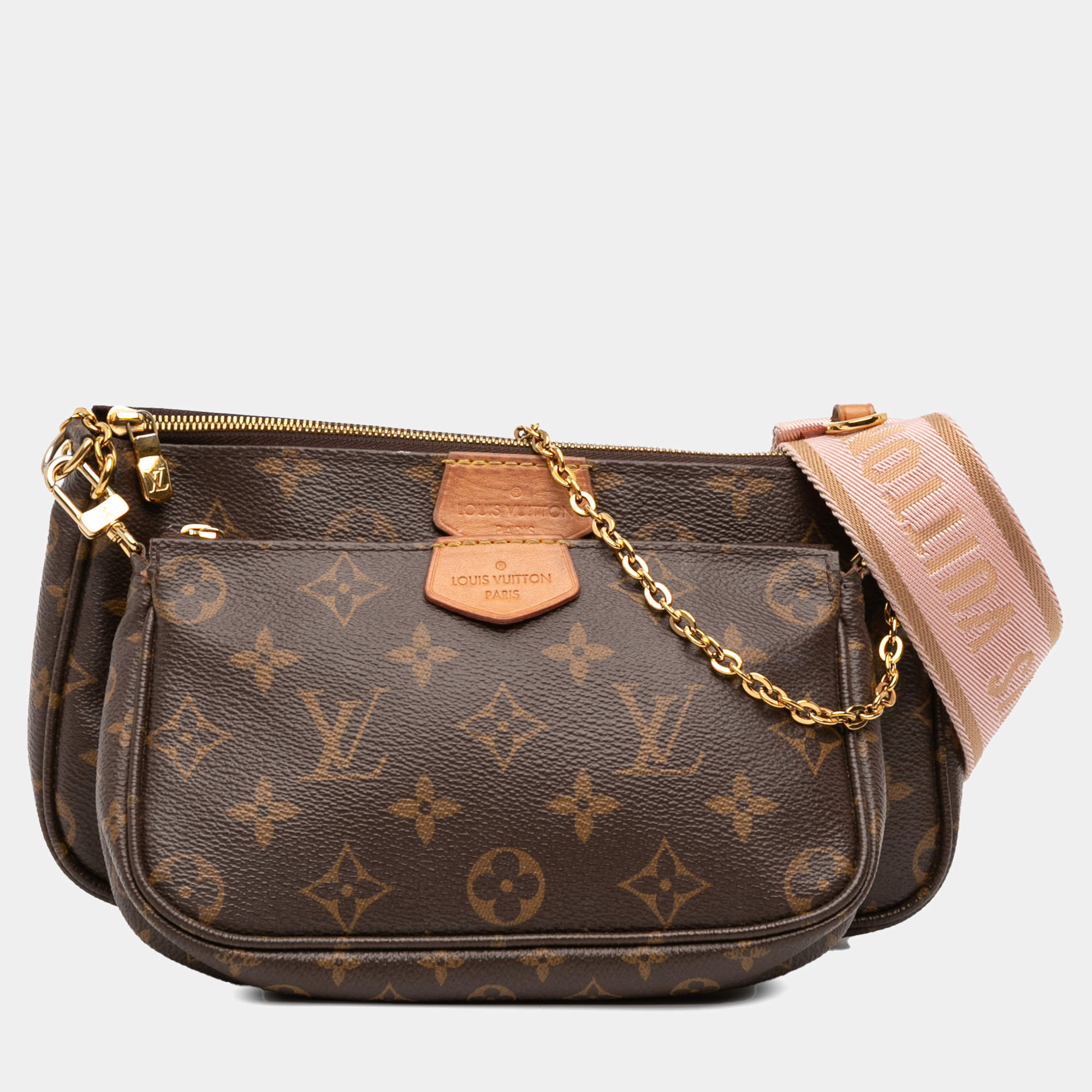 Pre Owned Louis Vuitton Brown Monogram Multi Pochette Accessoires