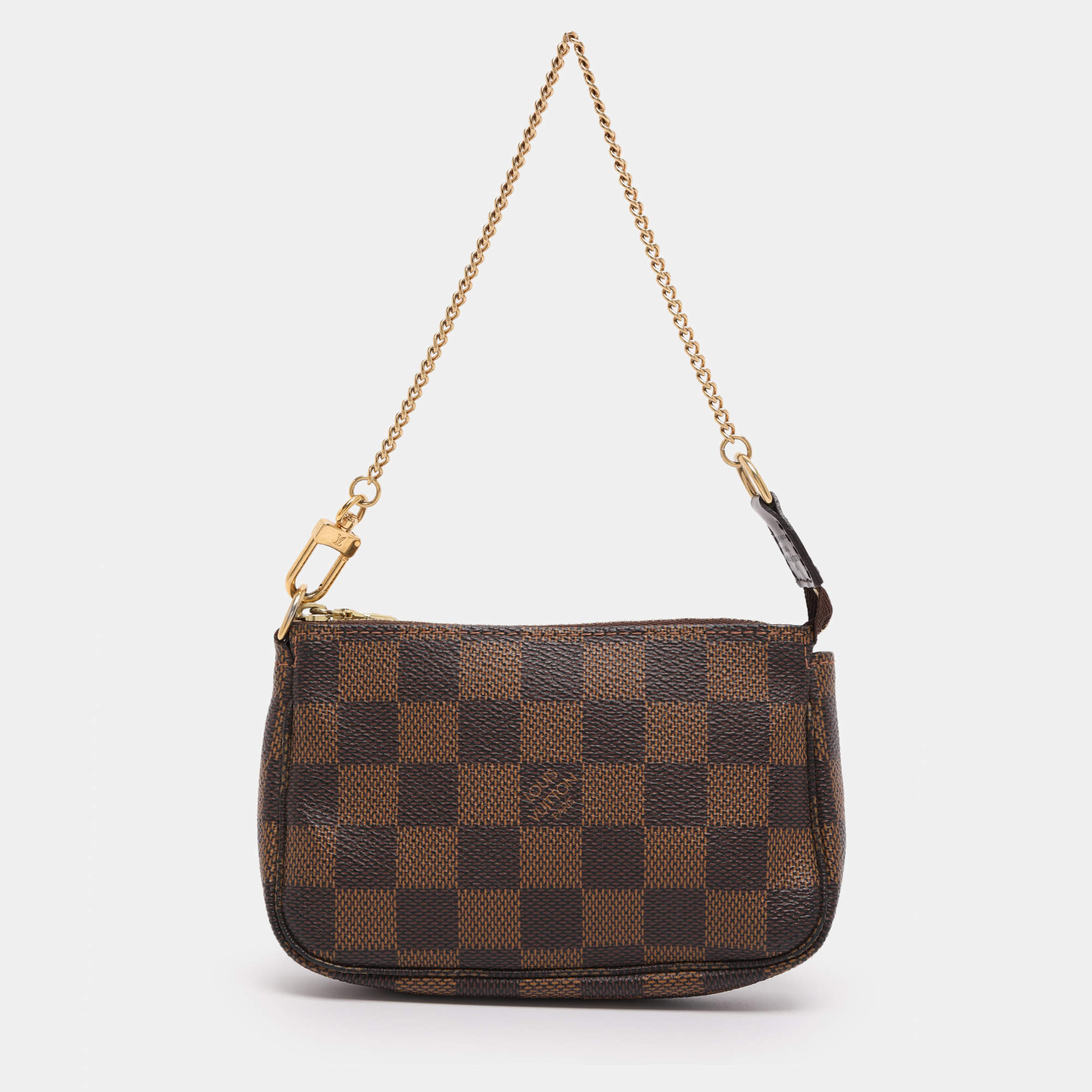 Pre Owned Louis Vuitton Damier Ebene Canvas Mini Pochette Accessoires Bag
