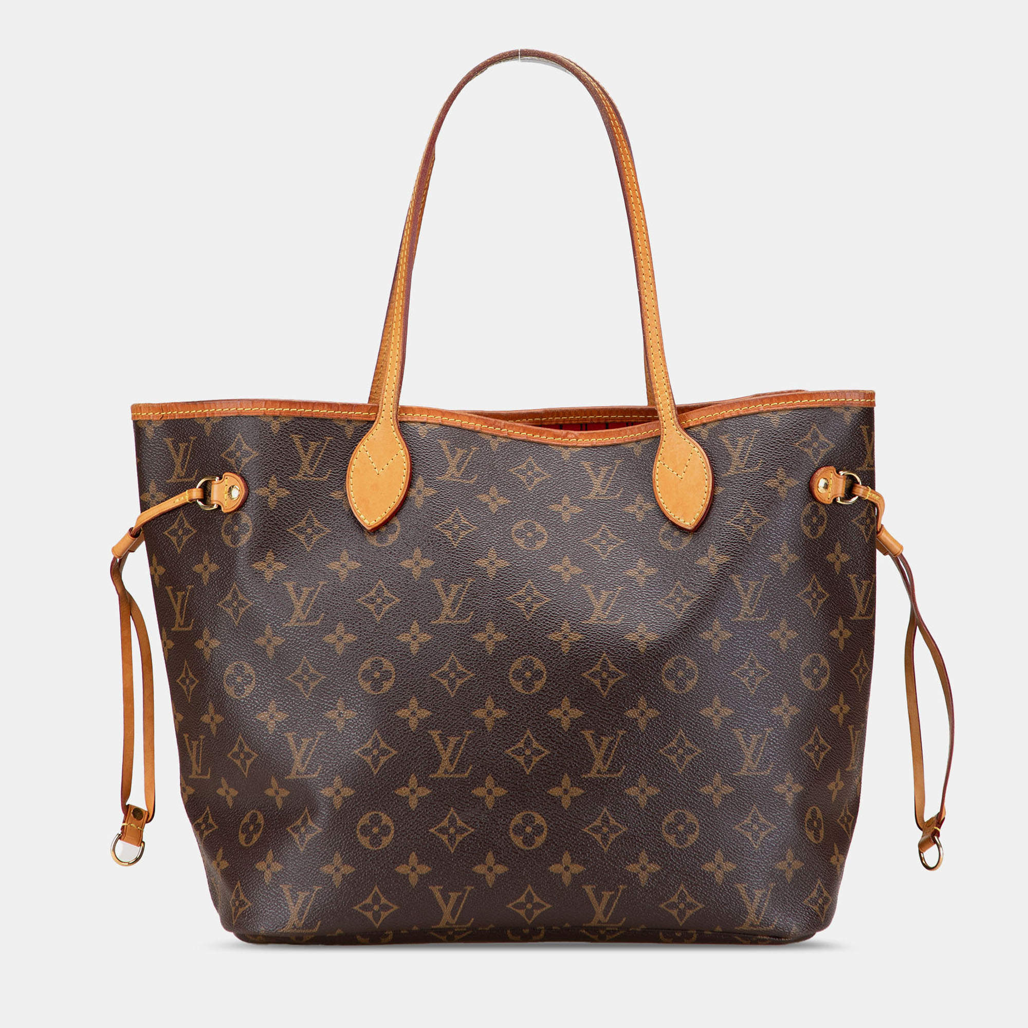 Pre Owned Louis Vuitton Brown Monogram Neverfull MM