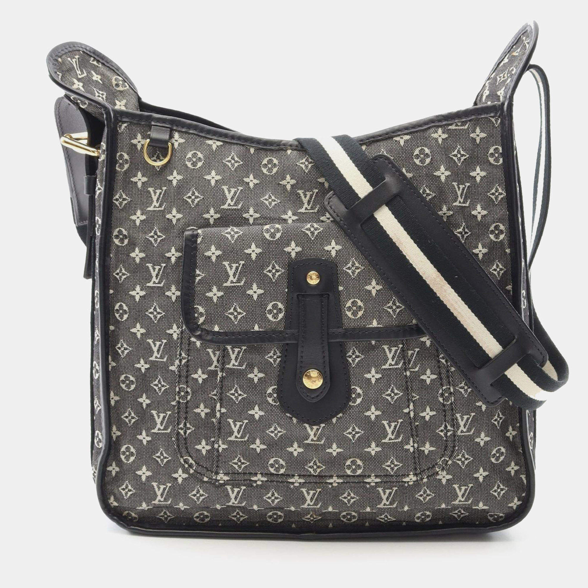 Pre Owned Louis Vuitton Black Monogram Mini Lin Besace Mary Kate
