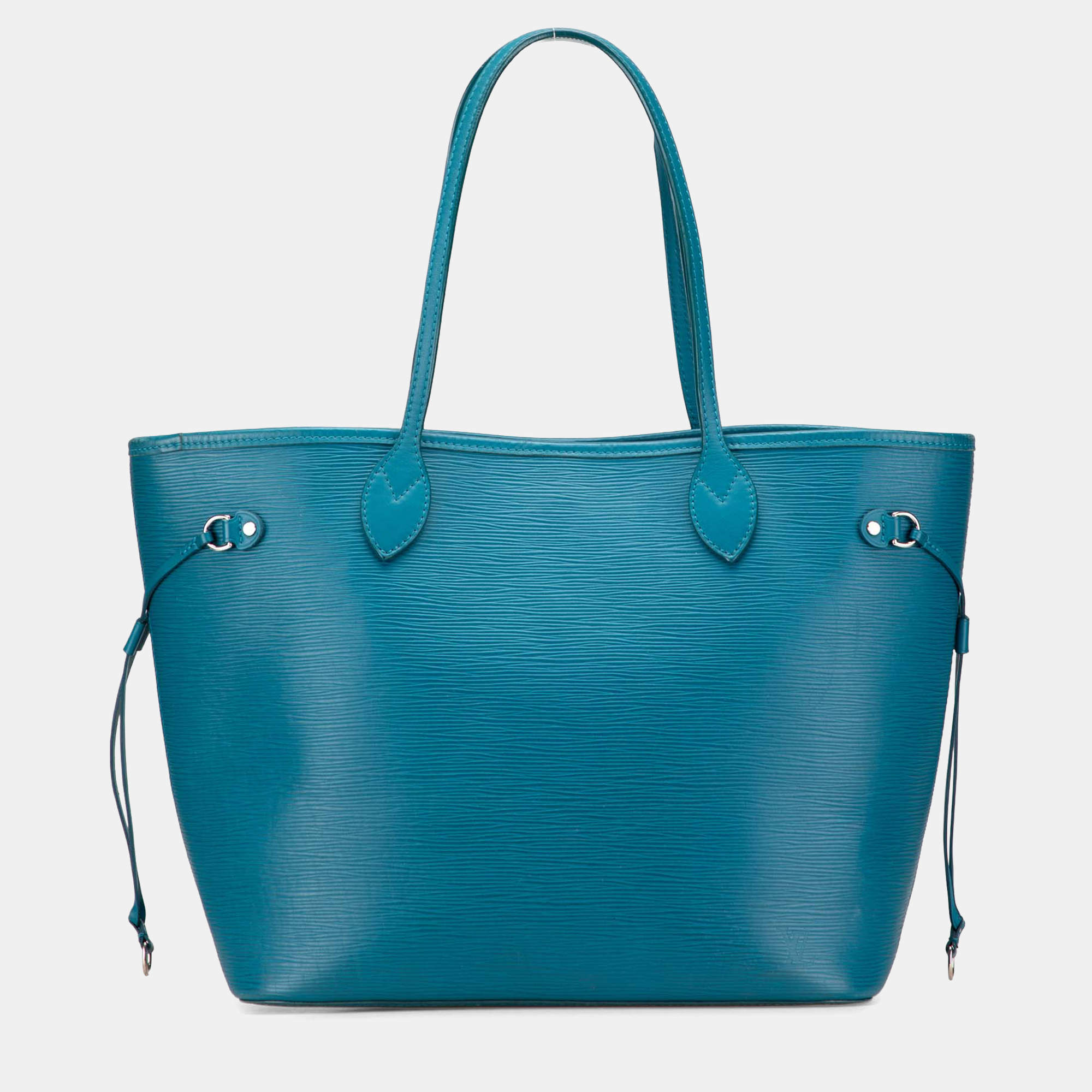 Pre Owned Louis Vuitton Blue Epi Neverfull MM