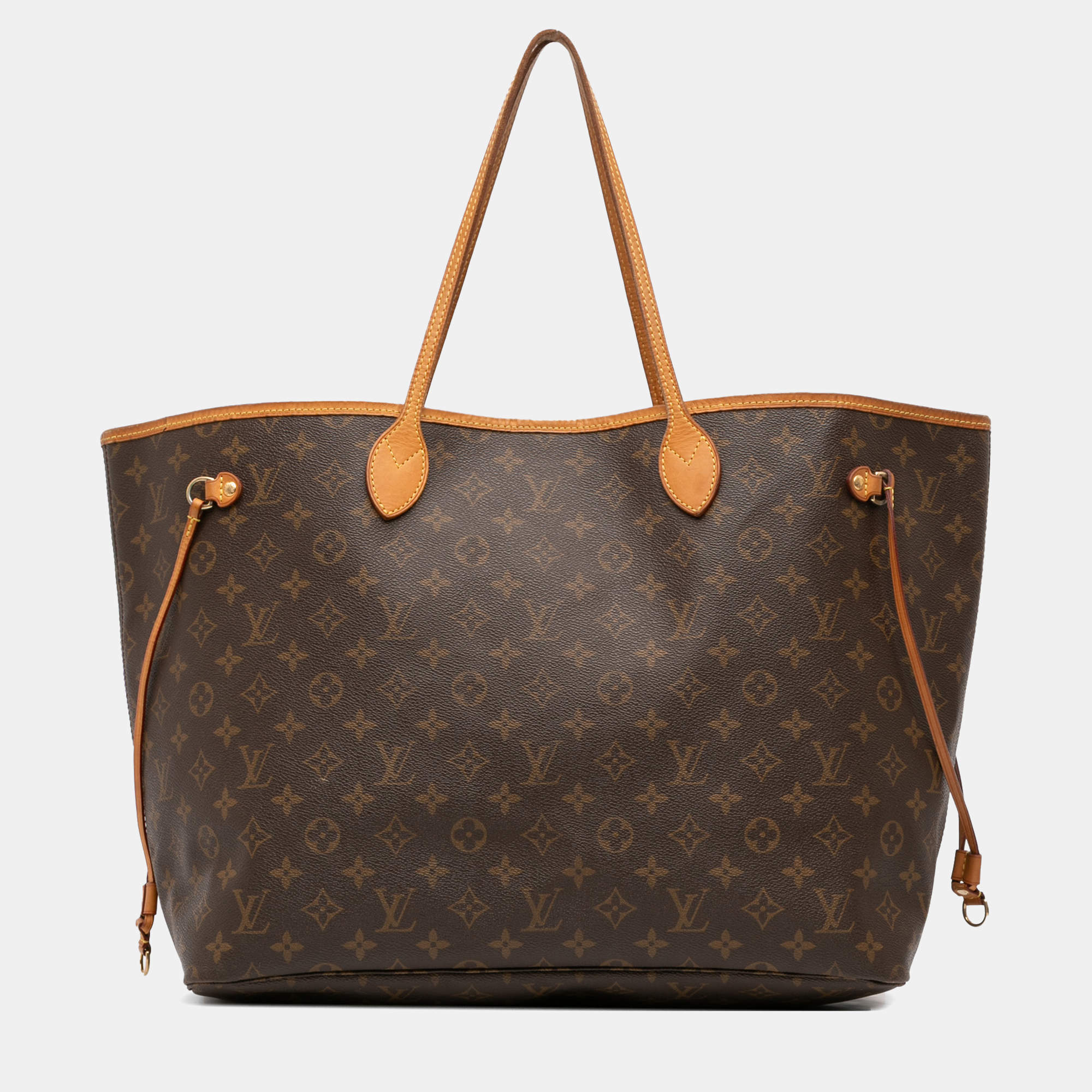 Pre Owned Louis Vuitton Brown Monogram Neverfull GM