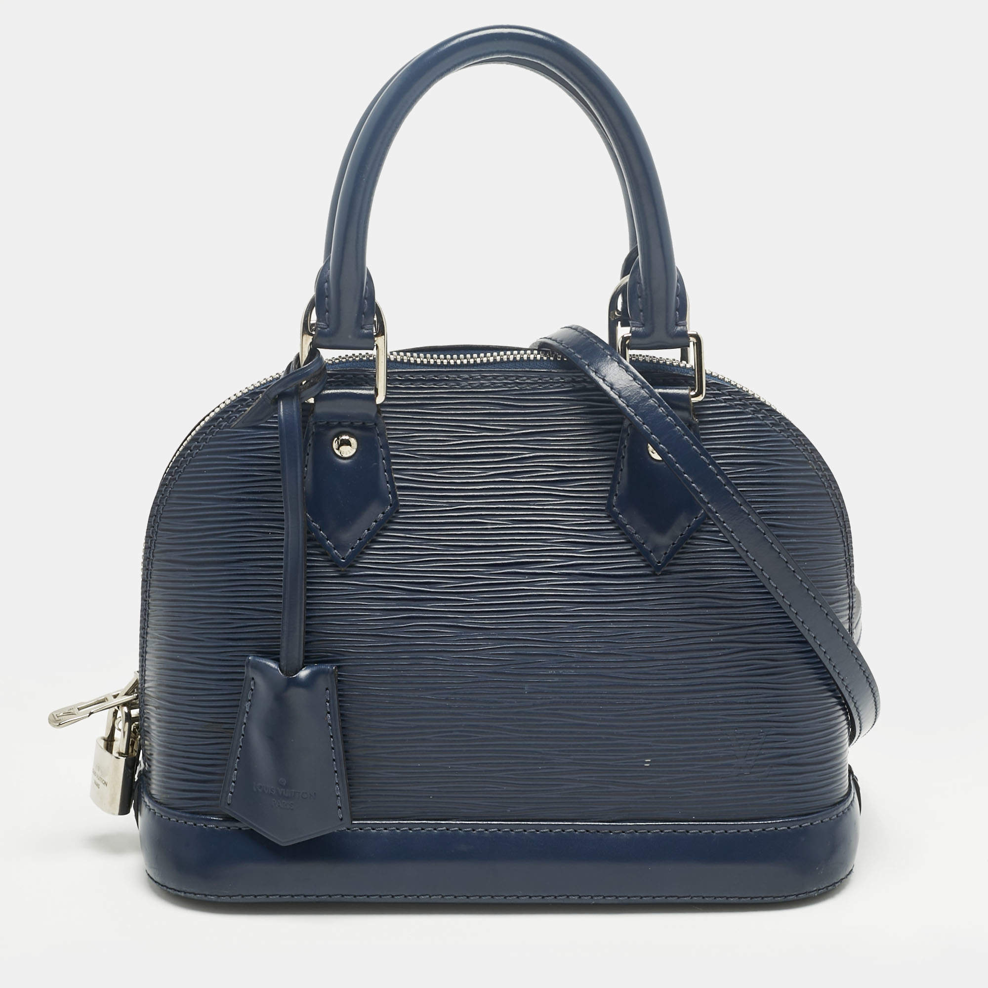 Pre Owned Louis Vuitton Indigo Epi Leather Alma BB Bag