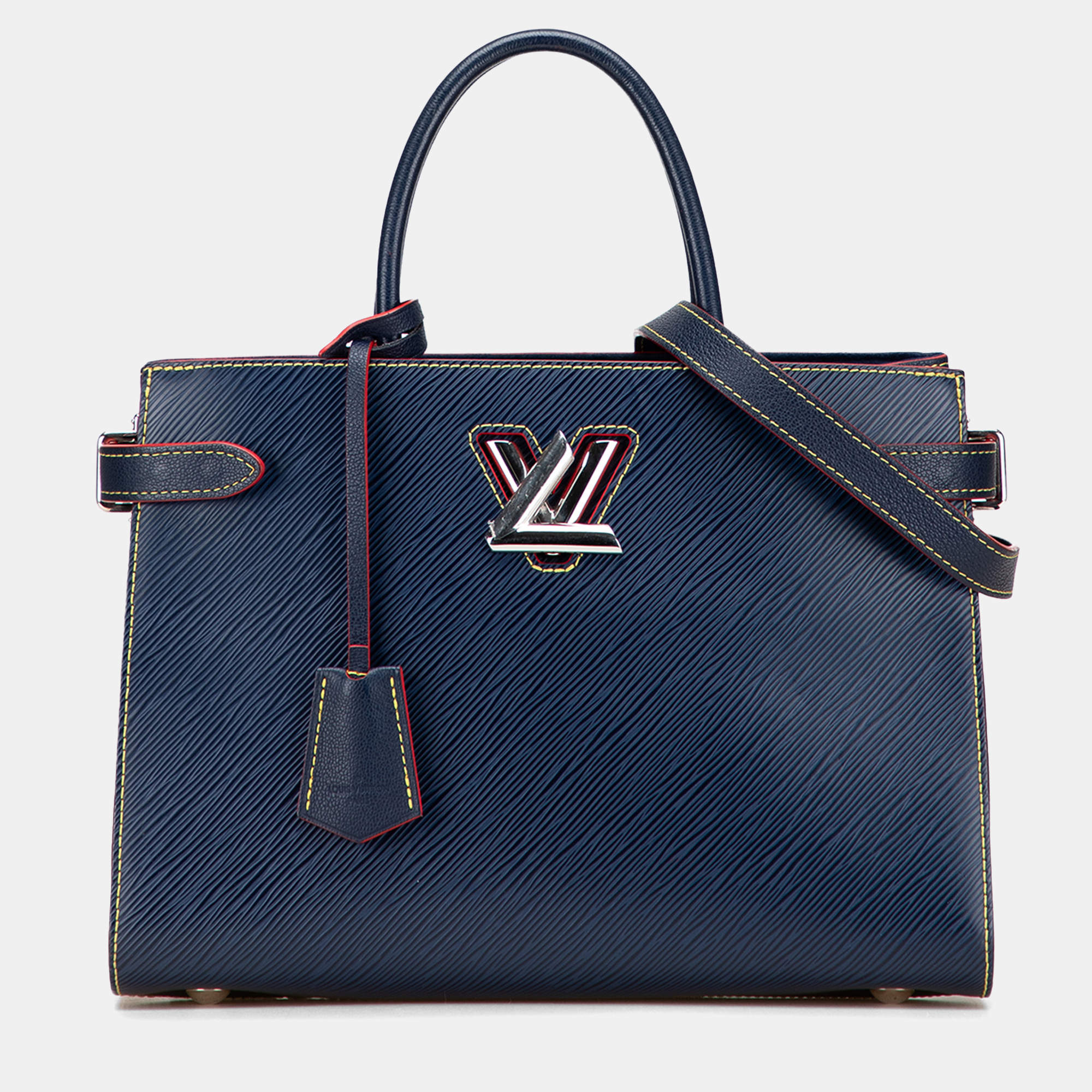 Pre Owned Louis Vuitton Blue Epi Twist Satchel