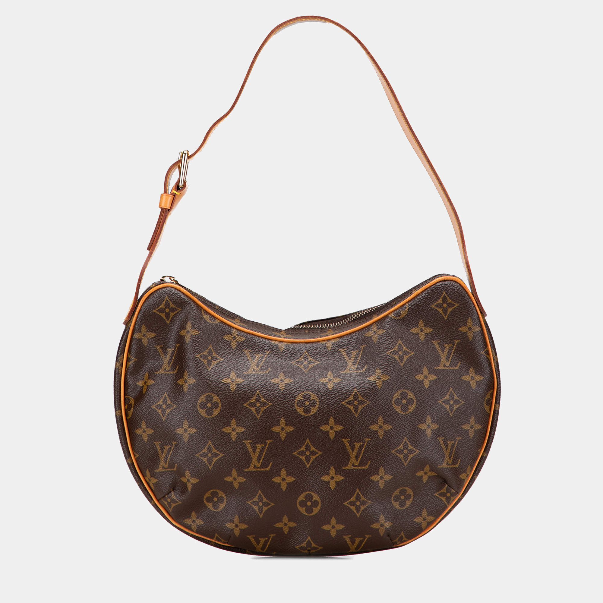 Pre Owned Louis Vuitton Brown Monogram Croissant MM