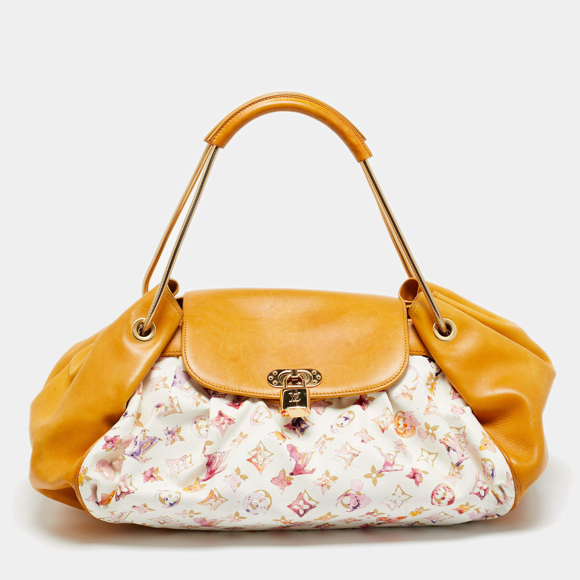 Pre Owned Louis Vuitton Limited Edition Richard Prince Monogram Watercolor Canvas Aquarelle Jamais Bag