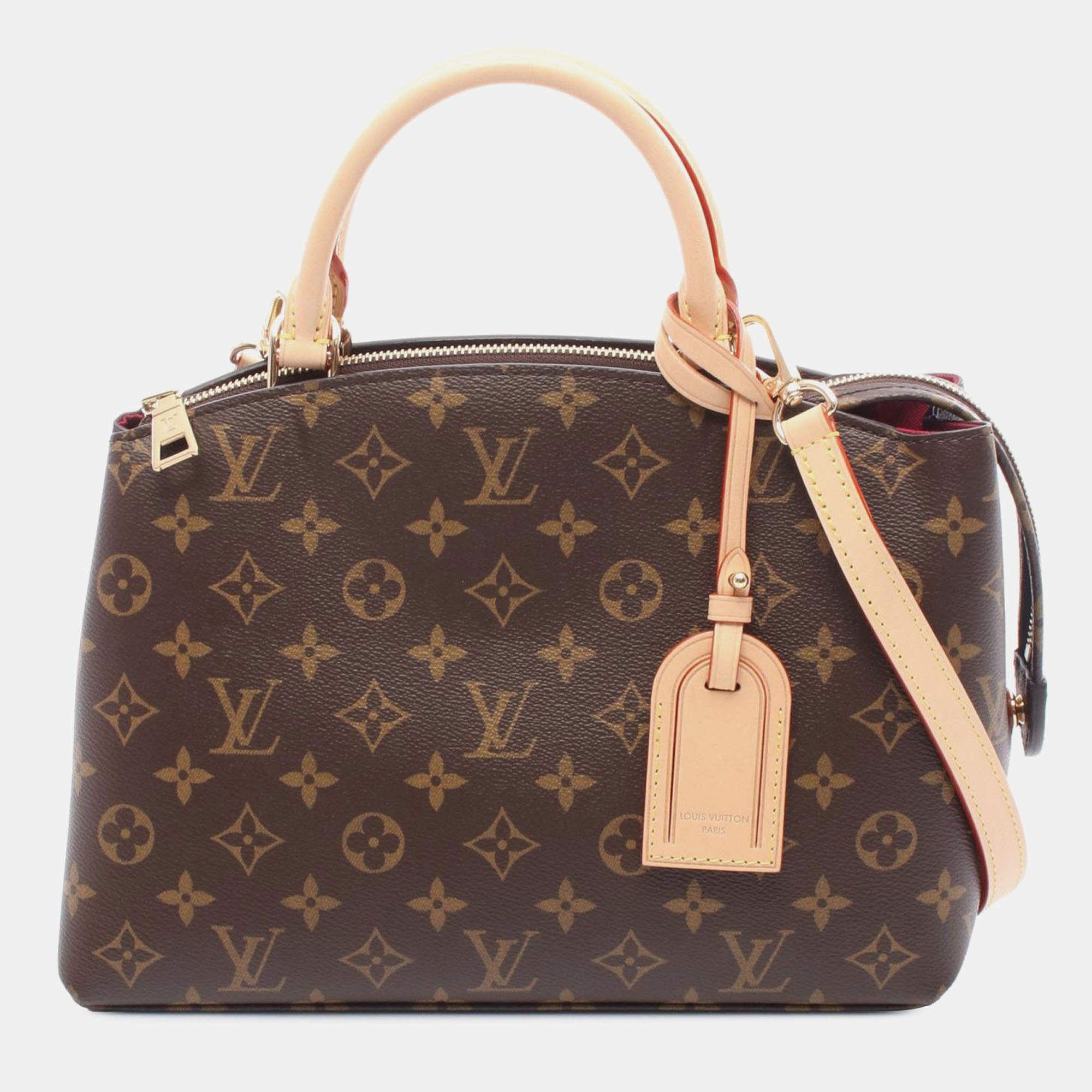 Pre Owned Louis Vuitton Brown Monogram Petit Palais