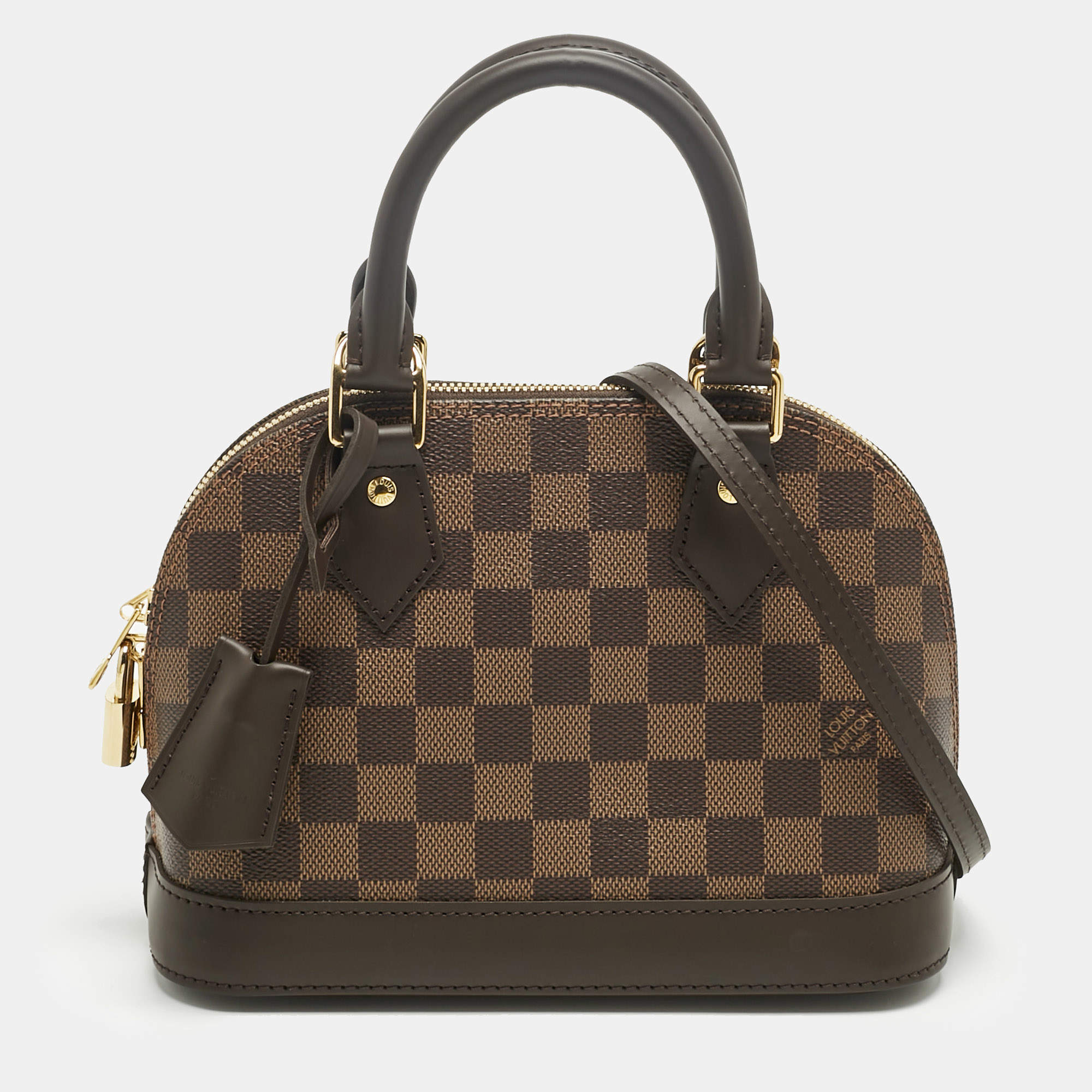 Pre Owned Louis Vuitton Damier Ebene Canvas Alma BB Bag