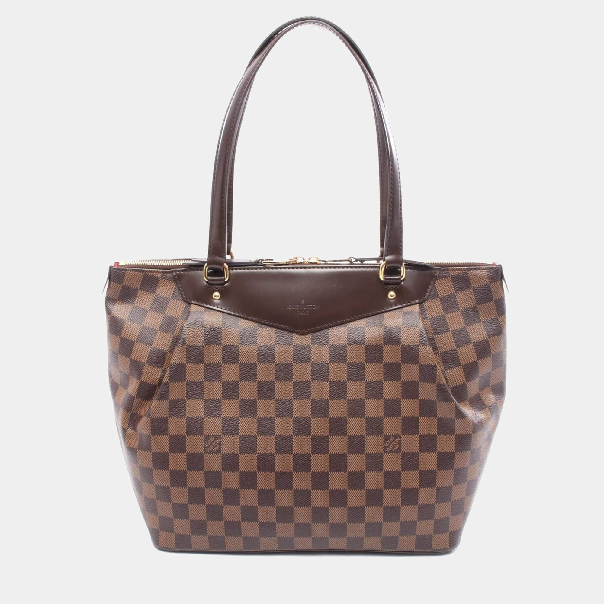 Pre Owned Louis Vuitton Westminister Brown Canvas Totes Bag