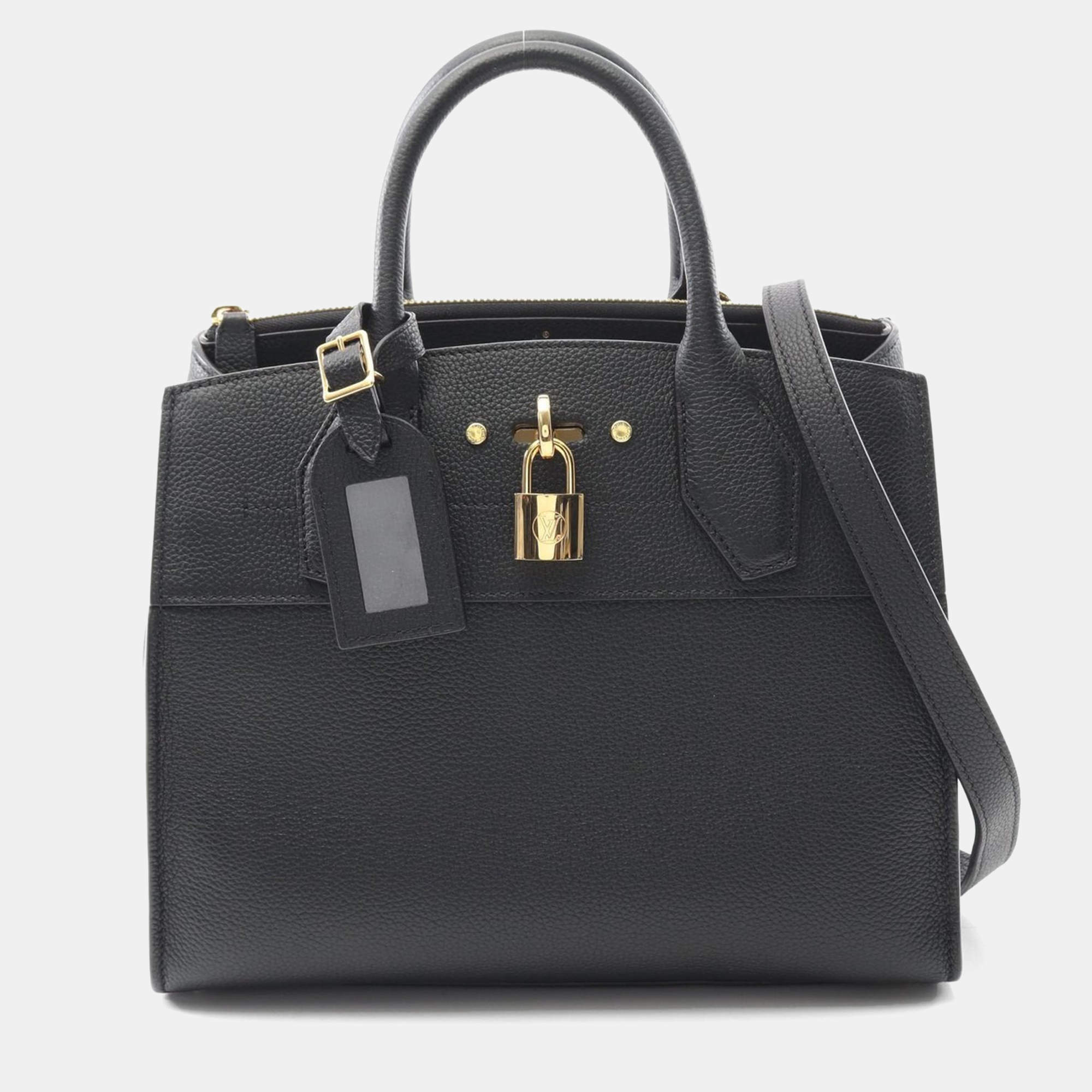Pre Owned Louis Vuitton City Steamer PM Leather Satchel Bag