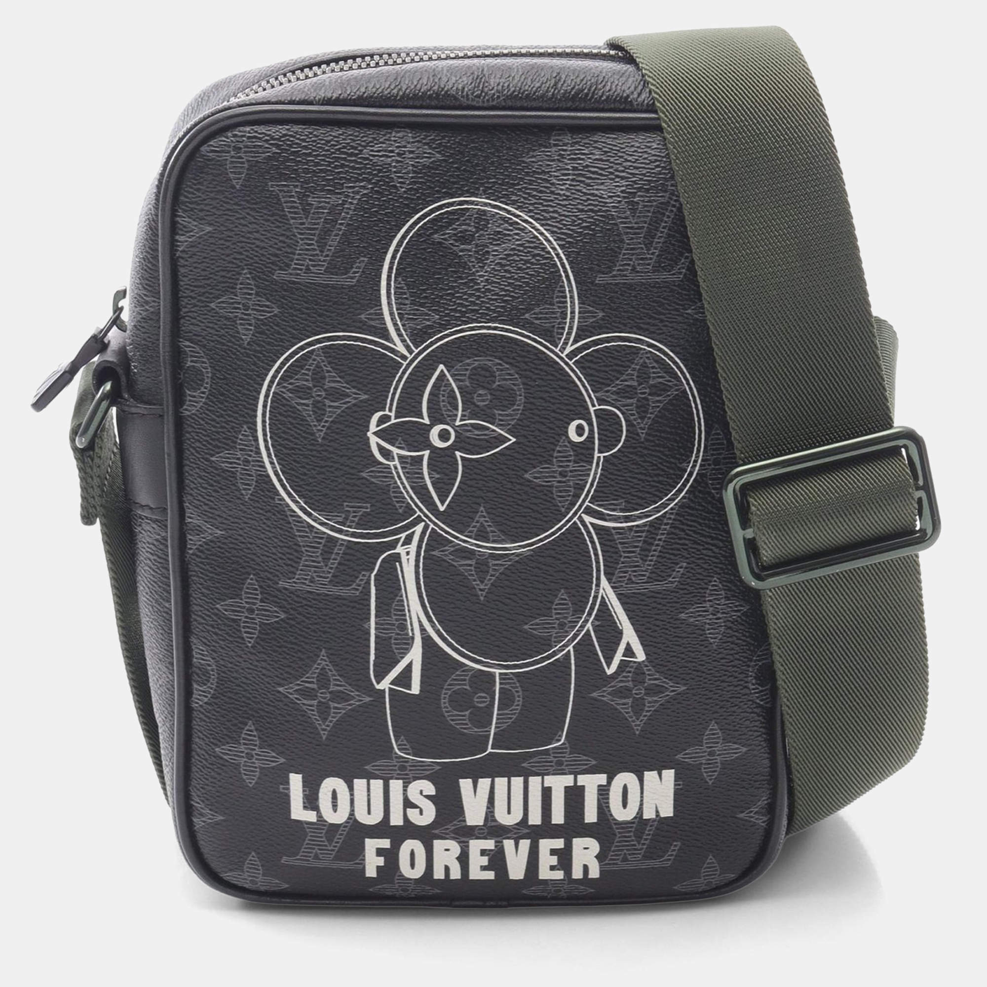 Pre Owned Louis Vuitton Danube PM Limited Edition Vivienne Monogram Eclipse Shoulder Bag