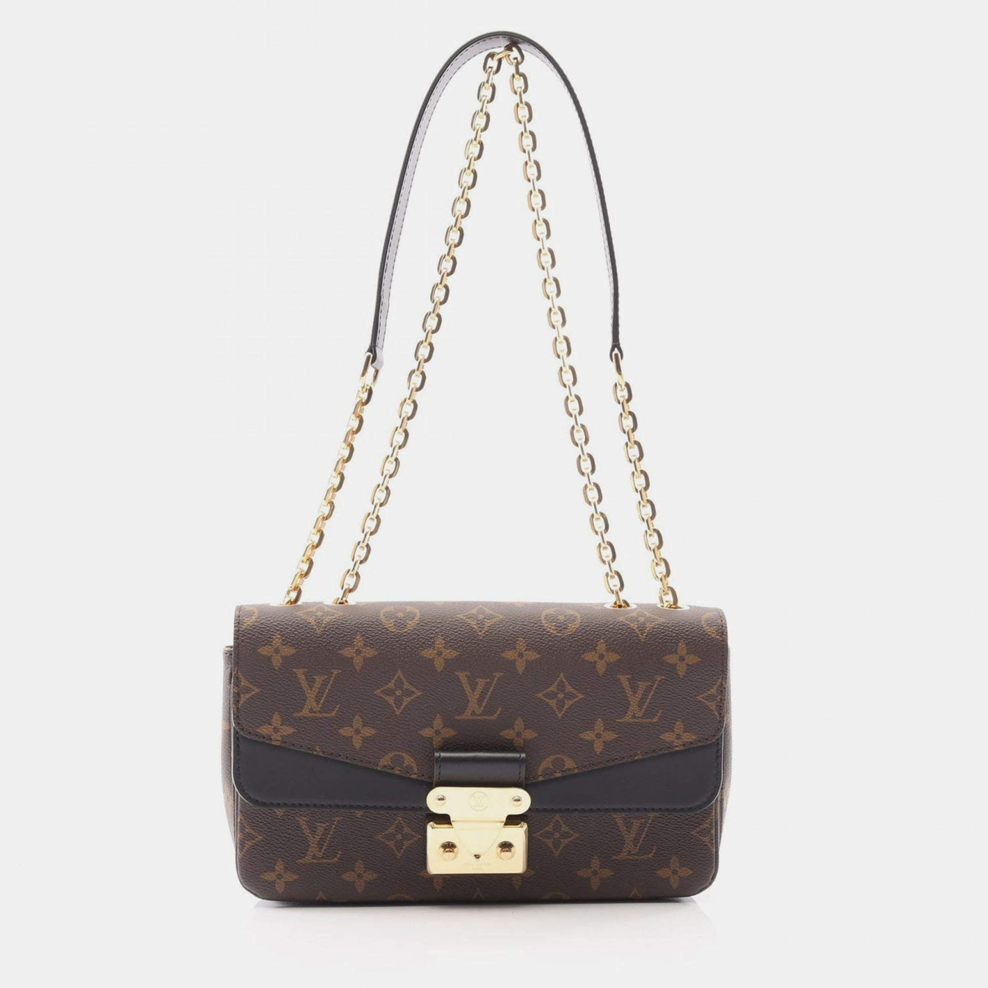 Pre Owned Louis Vuitton Marceau Brown Monogram Canvas Shoulder Bag