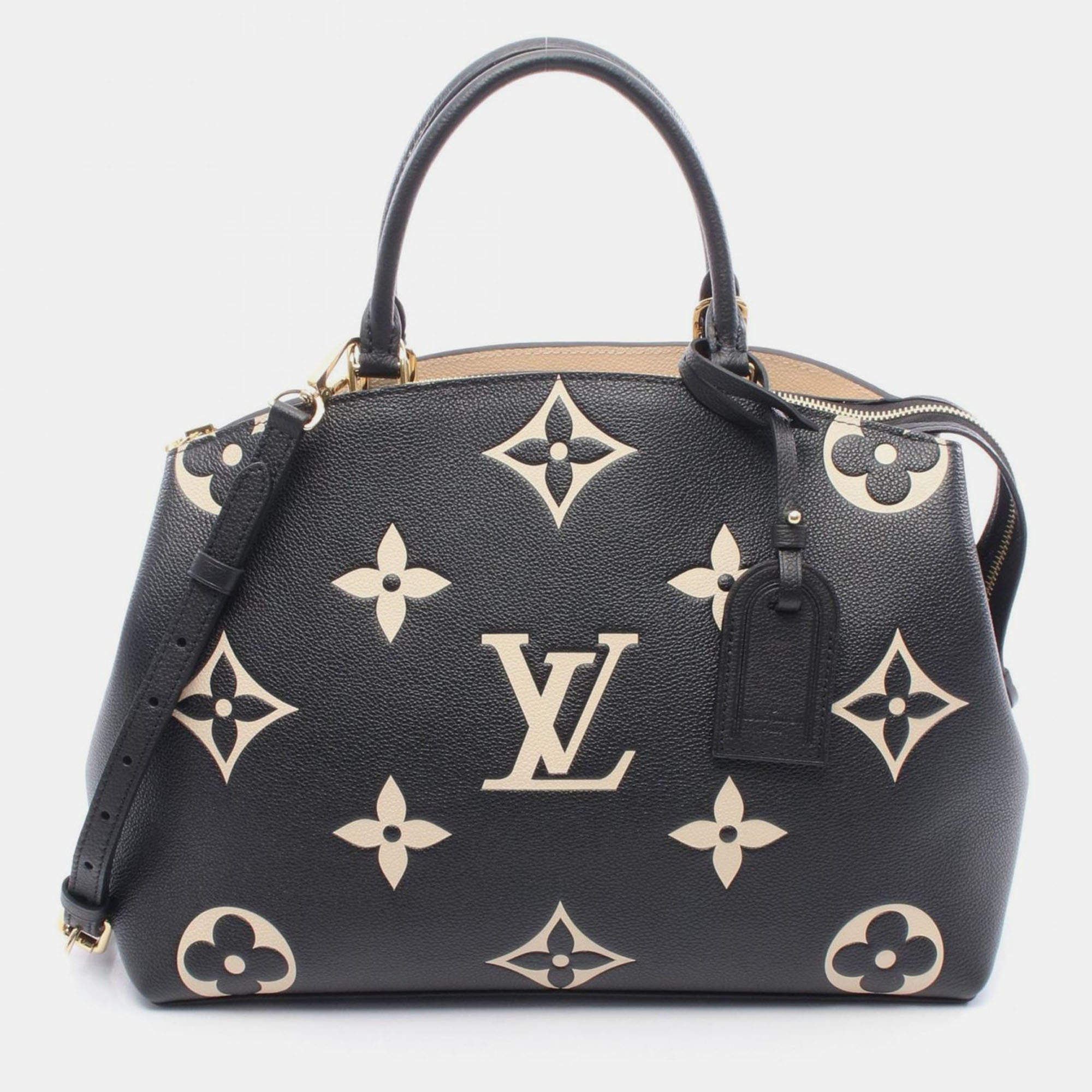 مملوكة مسبقًا Louis Vuitton Petite Palais Black Empriente Leather Satchel Bag