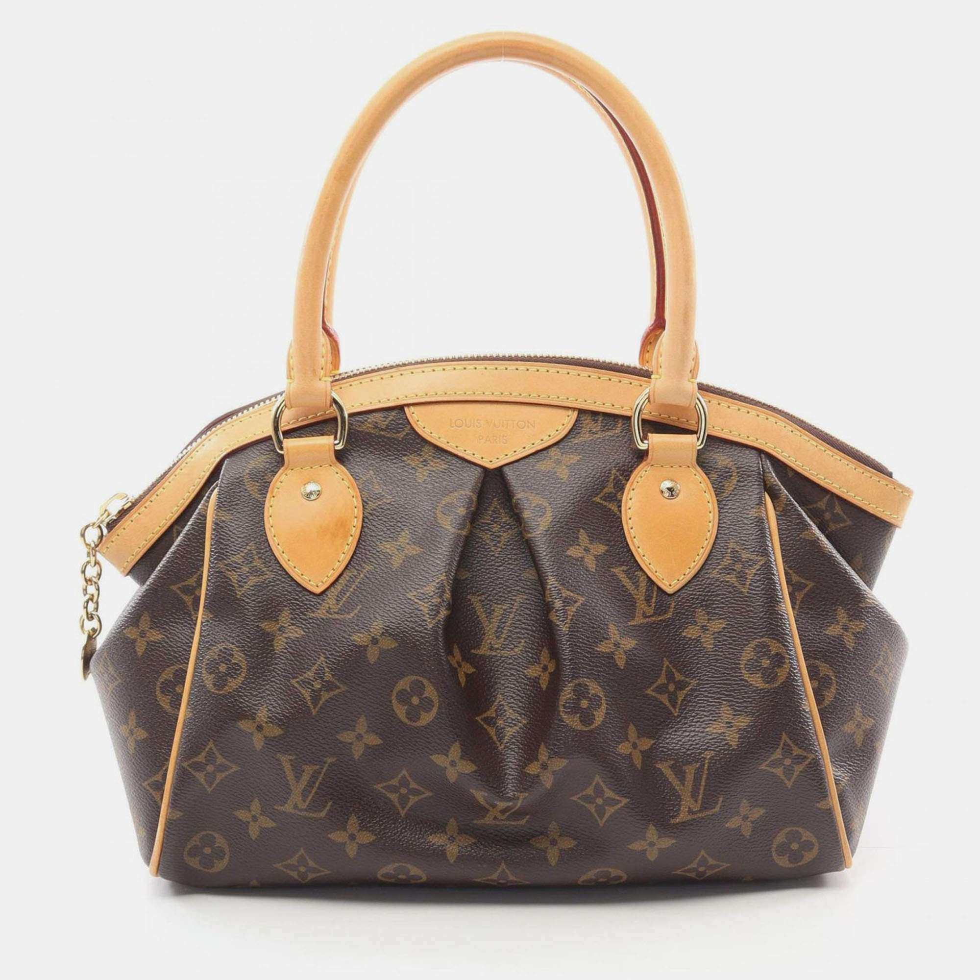 Pre Owned Louis Vuitton Tivoli Brown Monogram Canvas Tote Bag