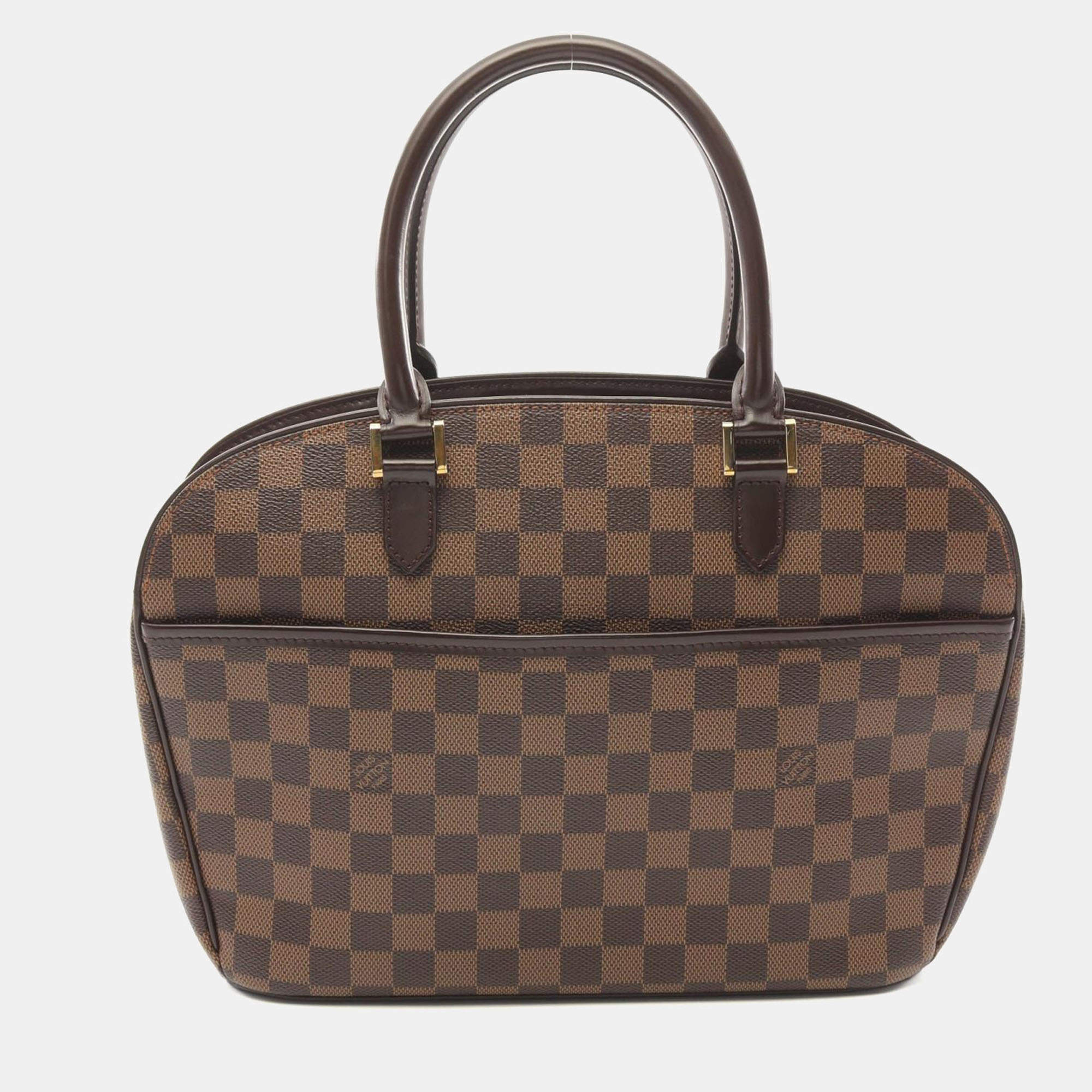 Pre Owned Louis Vuitton Sarria Damier Ebene Canvas Top Handle Bag