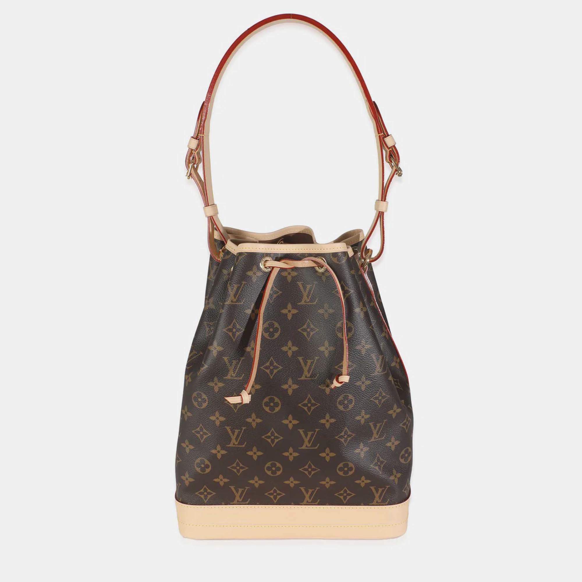 Pre Owned Louis Vuitton Brown Monogram Canvas Noe NM