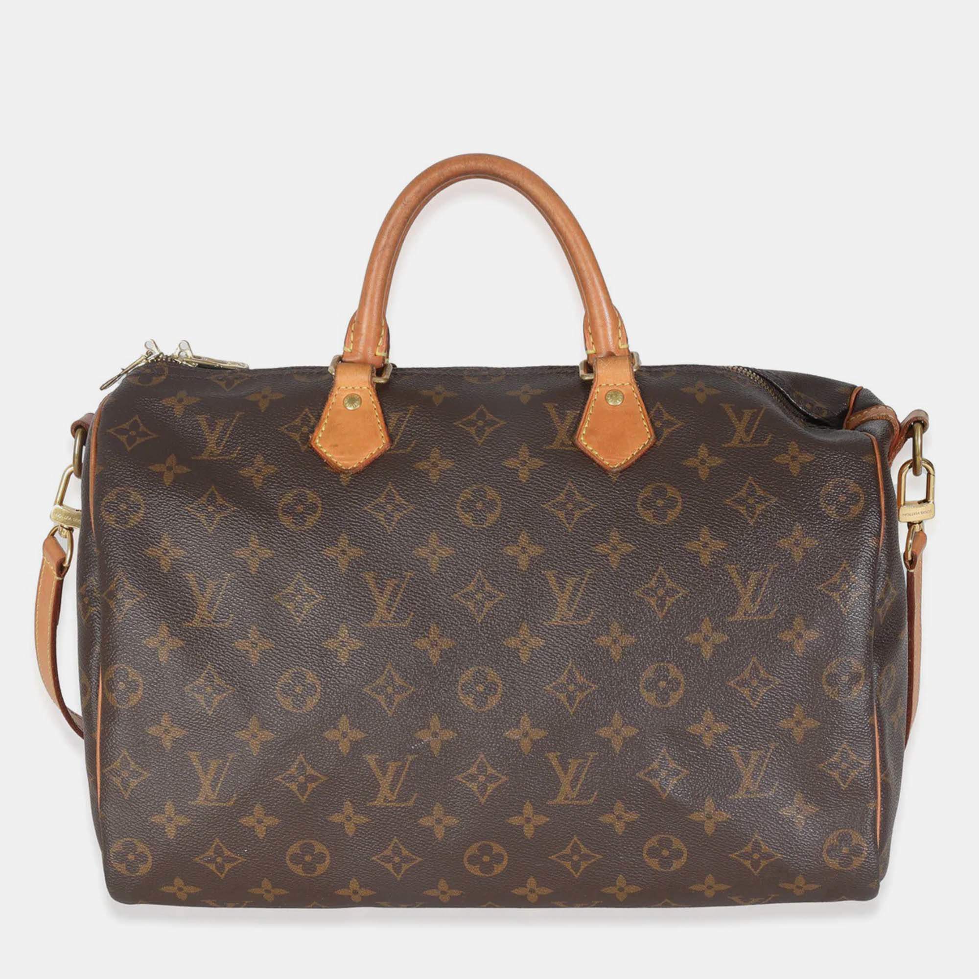 Pre Owned Louis Vuitton Monogram Canvas Speedy Bandouliere 35