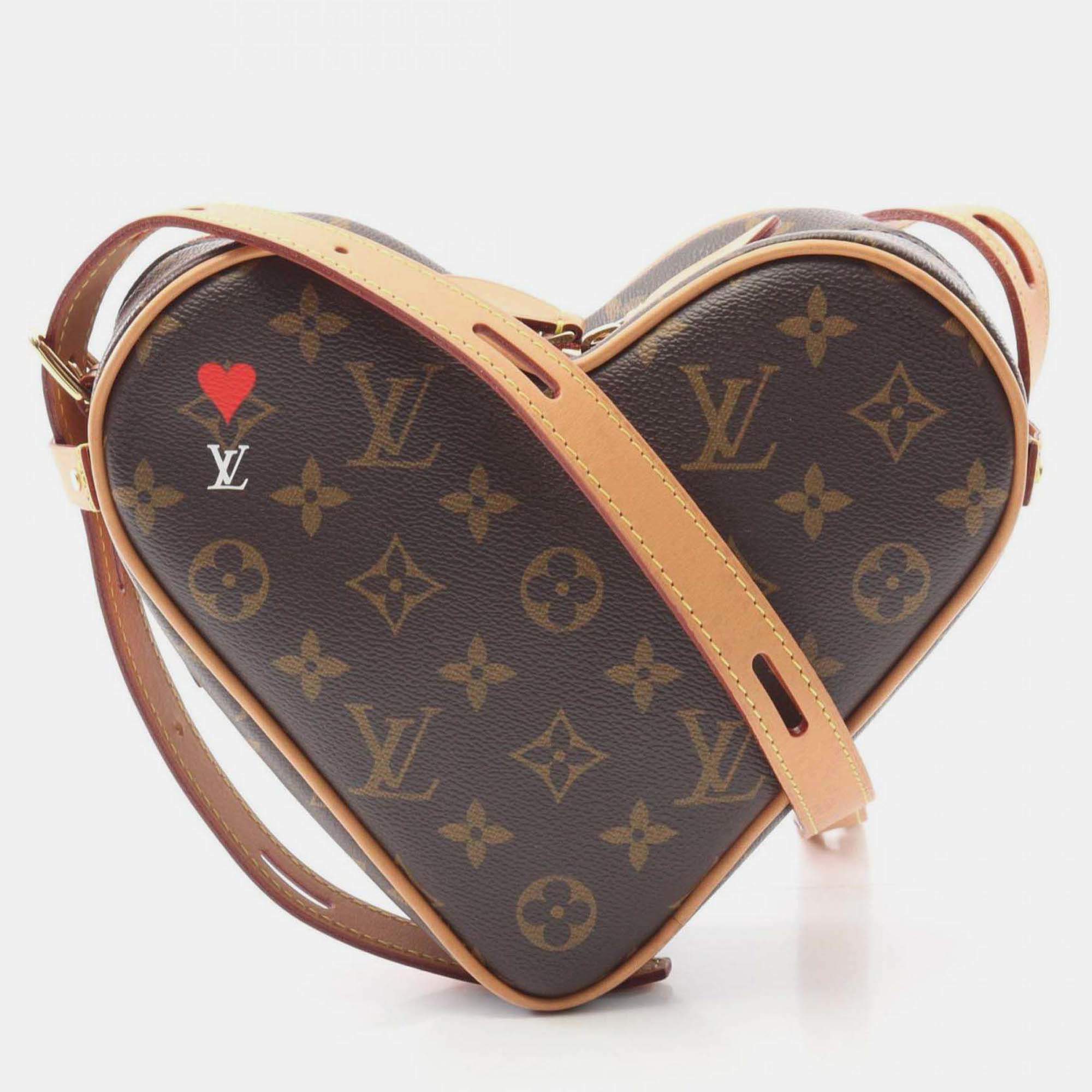 Pre Owned Louis Vuitton Sac Cool Shoulder Bag Coated Canvas And Leather Monogram Brown