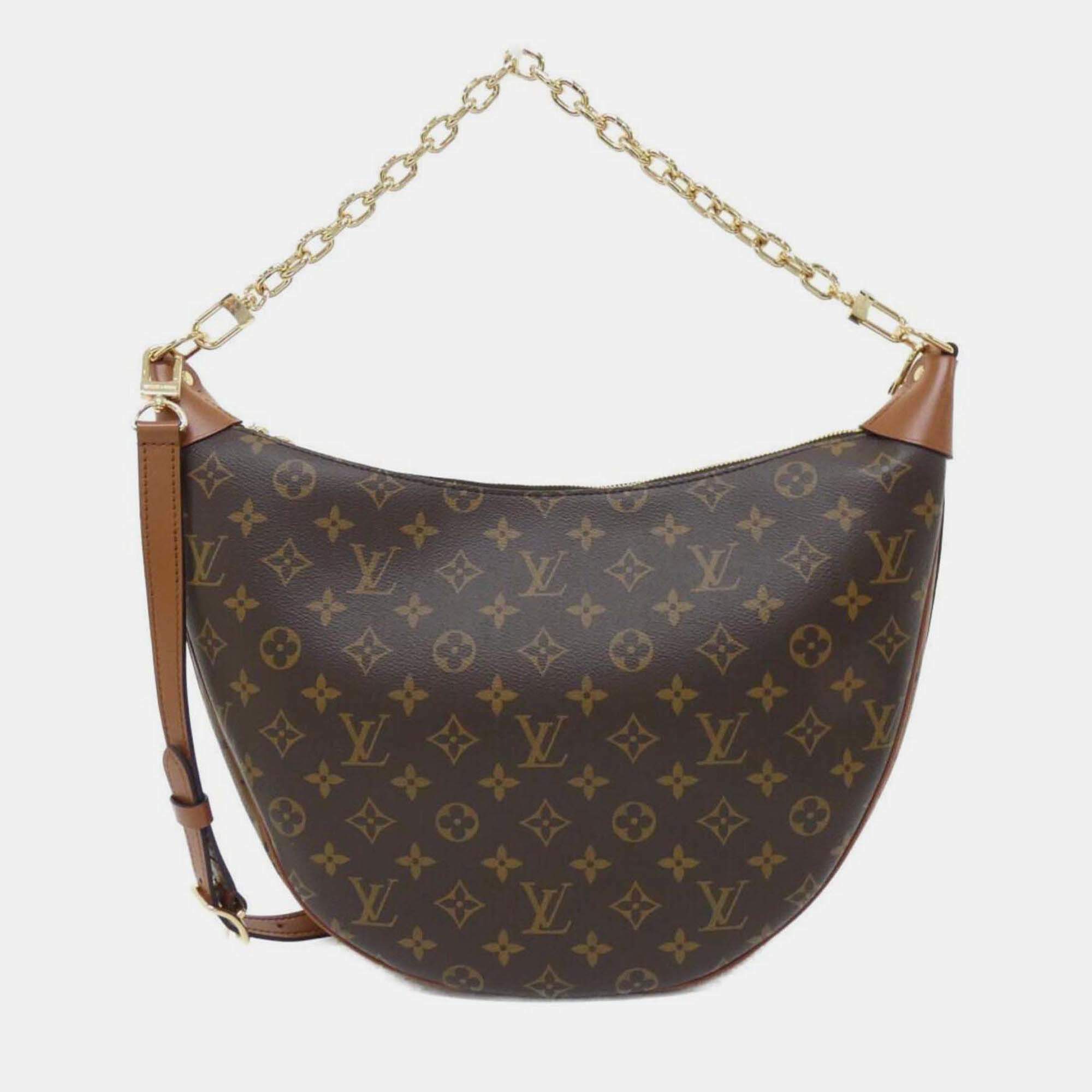 Pre Owned Louis Vuitton Monogram Reverse Loop Hobo Shoulder Bag