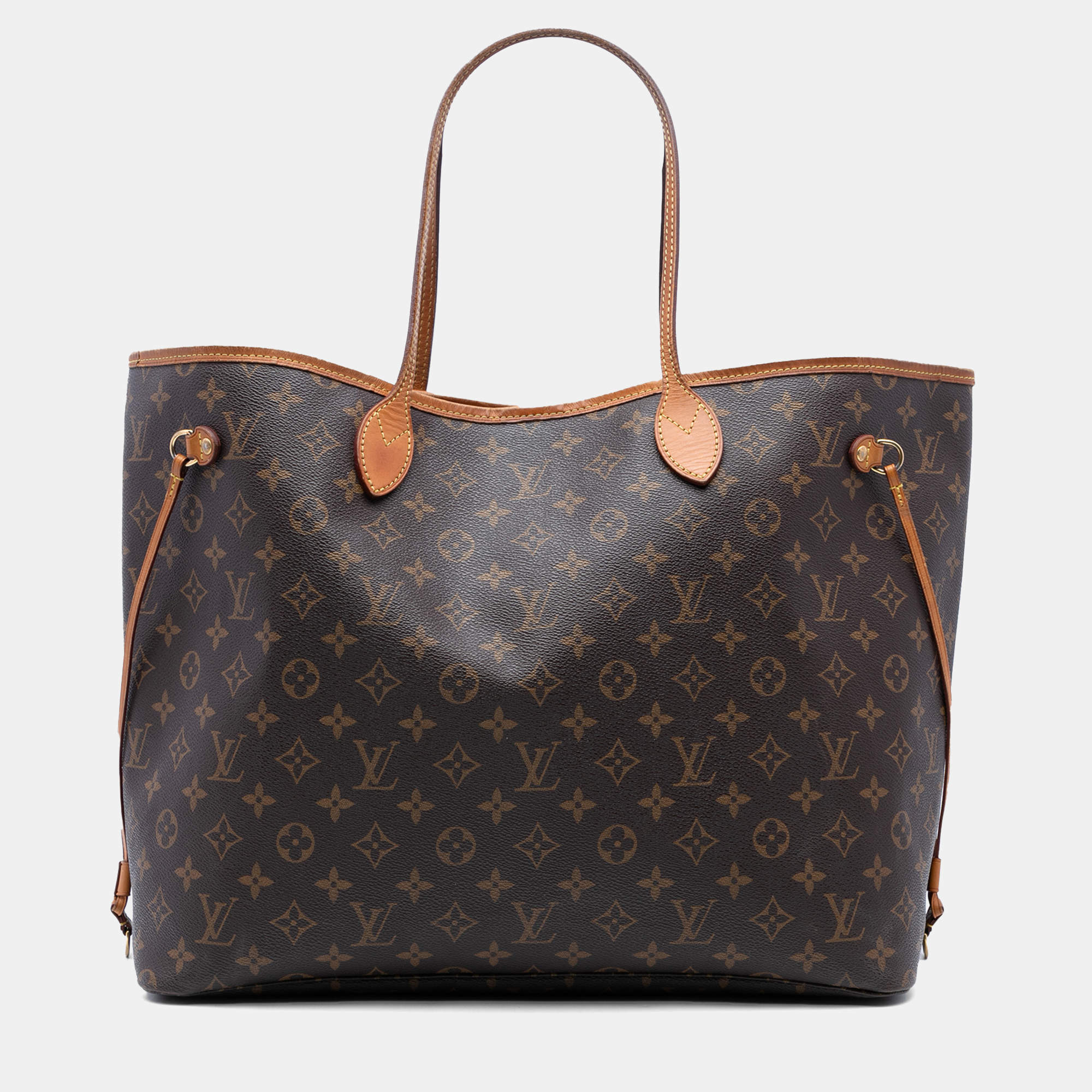 Pre Owned Louis Vuitton Brown Monogram Neverfull GM