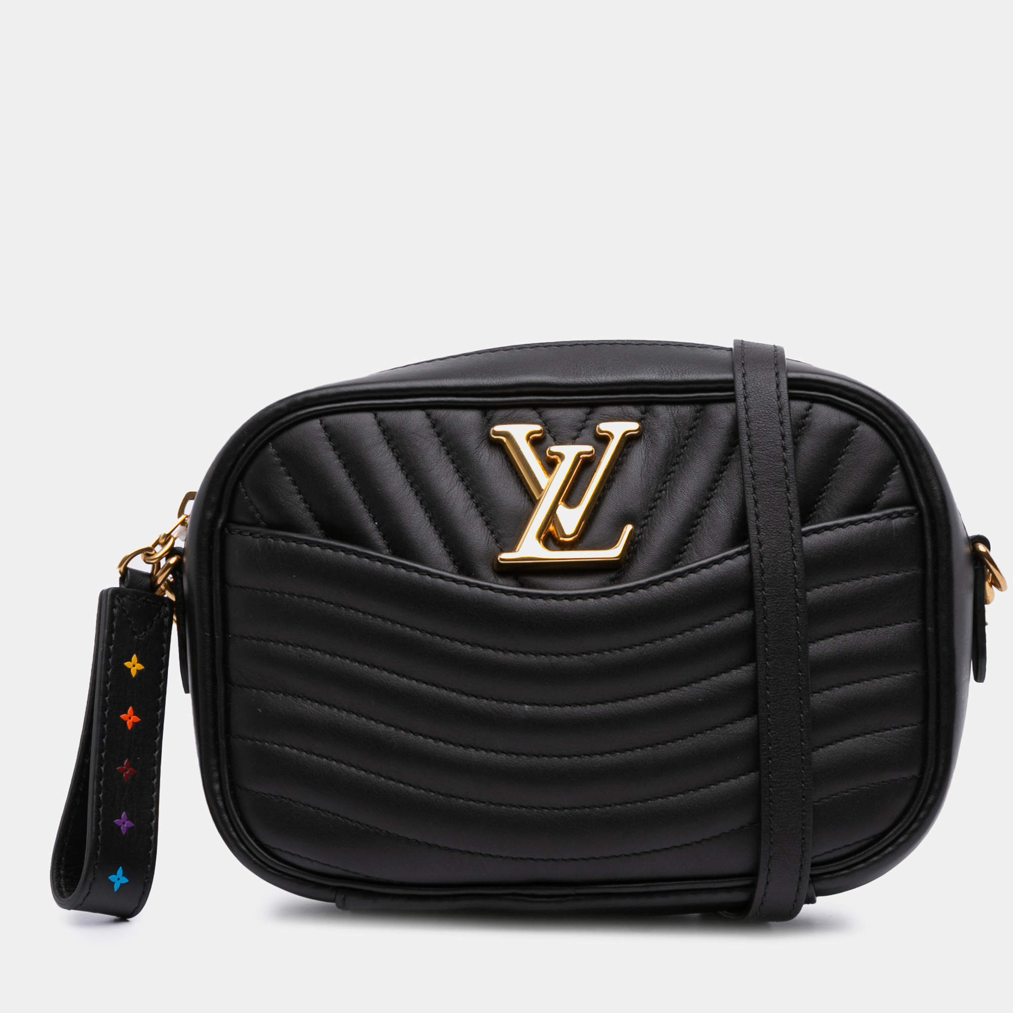 Pre Owned Louis Vuitton Black New Wave Camera Bag