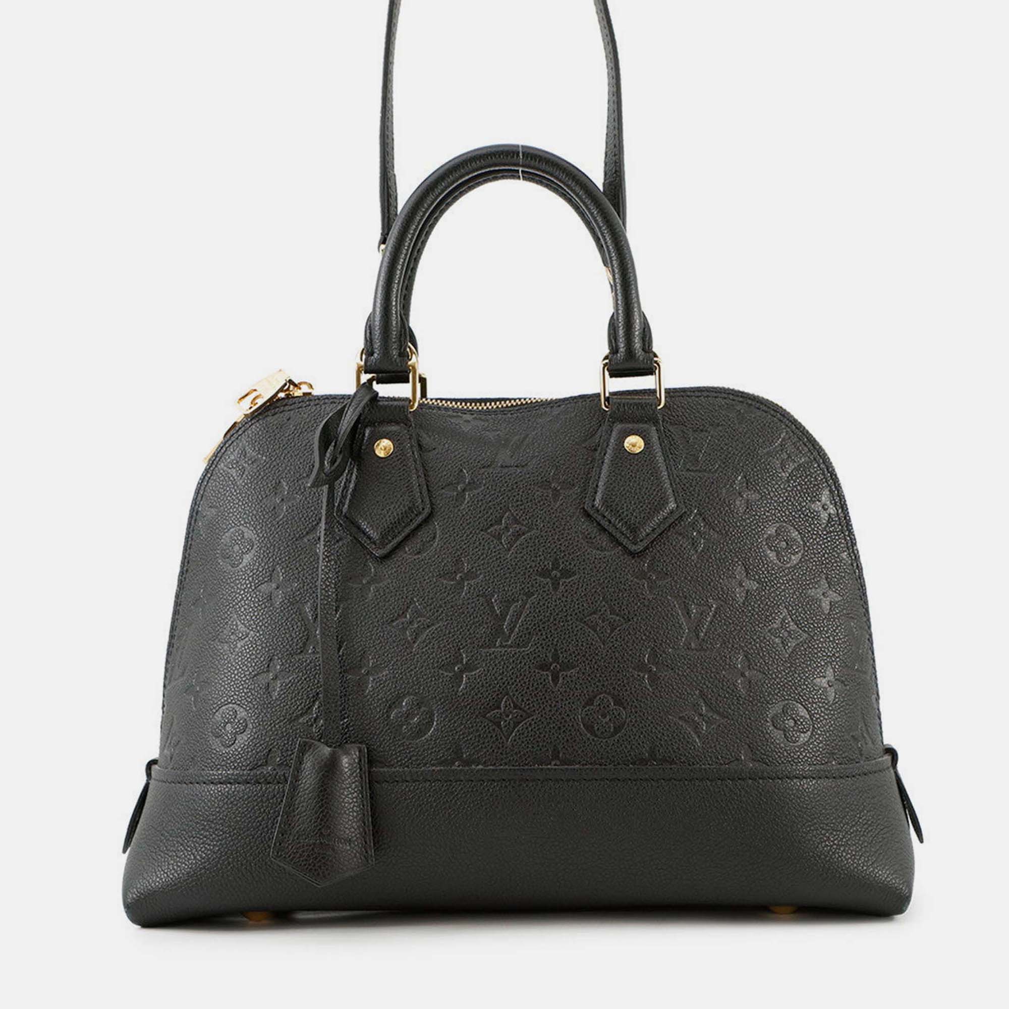 Pre Owned Louis Vuitton Neo Alma Noir Monogram Empreinte Leather Size Pm