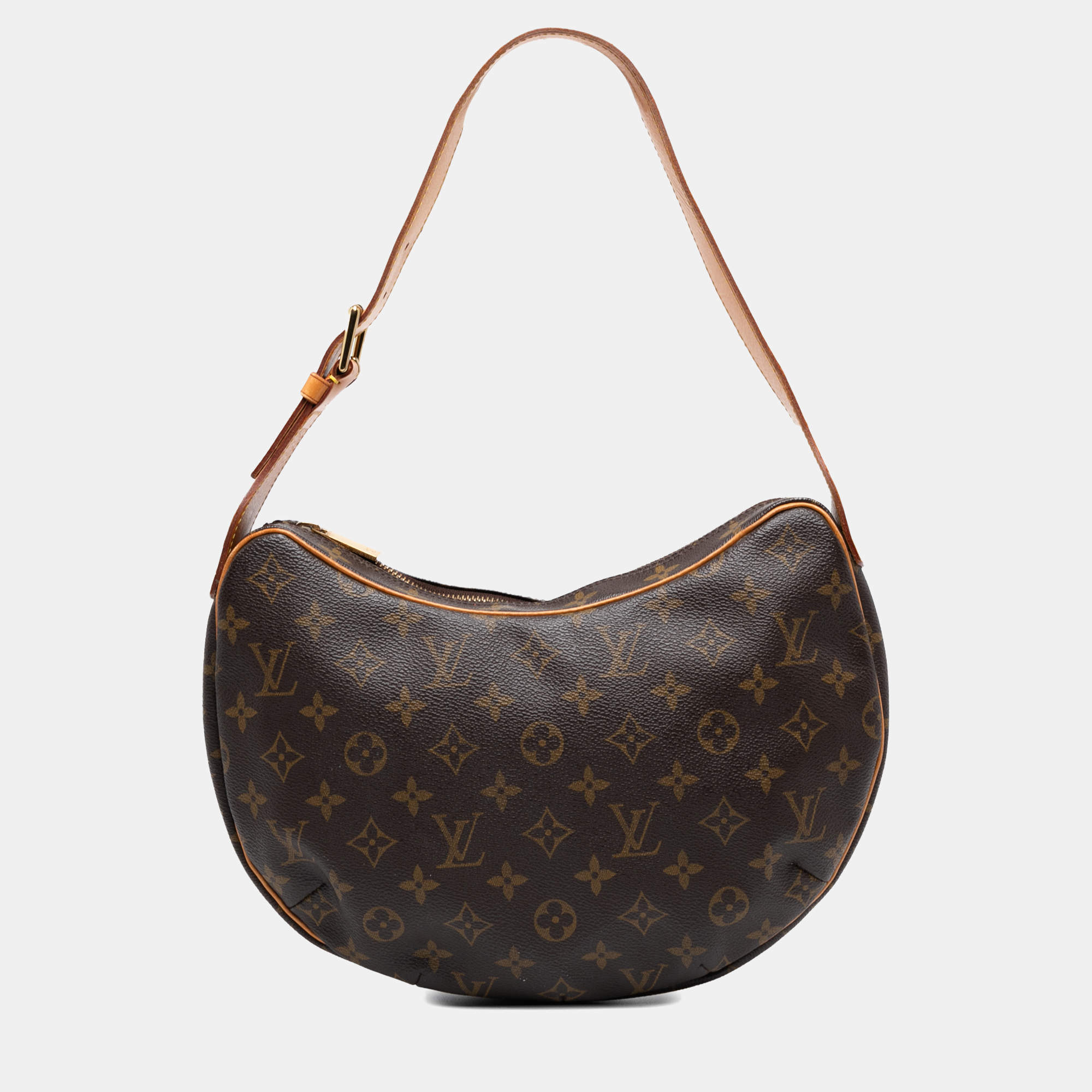 Pre Owned Louis Vuitton Brown Monogram Croissant MM