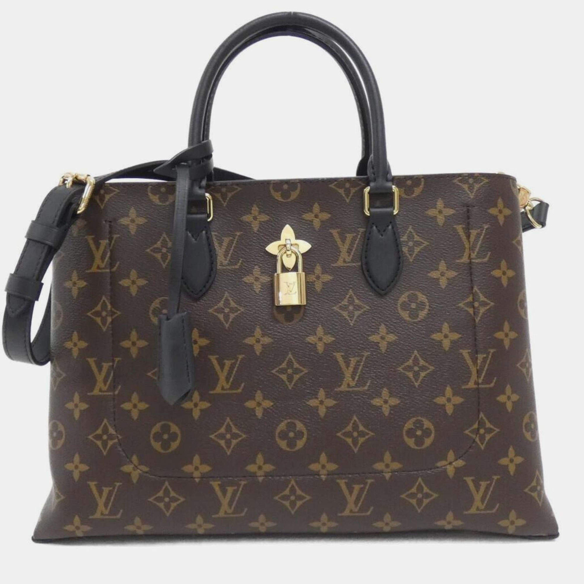 Pre Owned Louis Vuitton Monogram Flower Tote Handbag