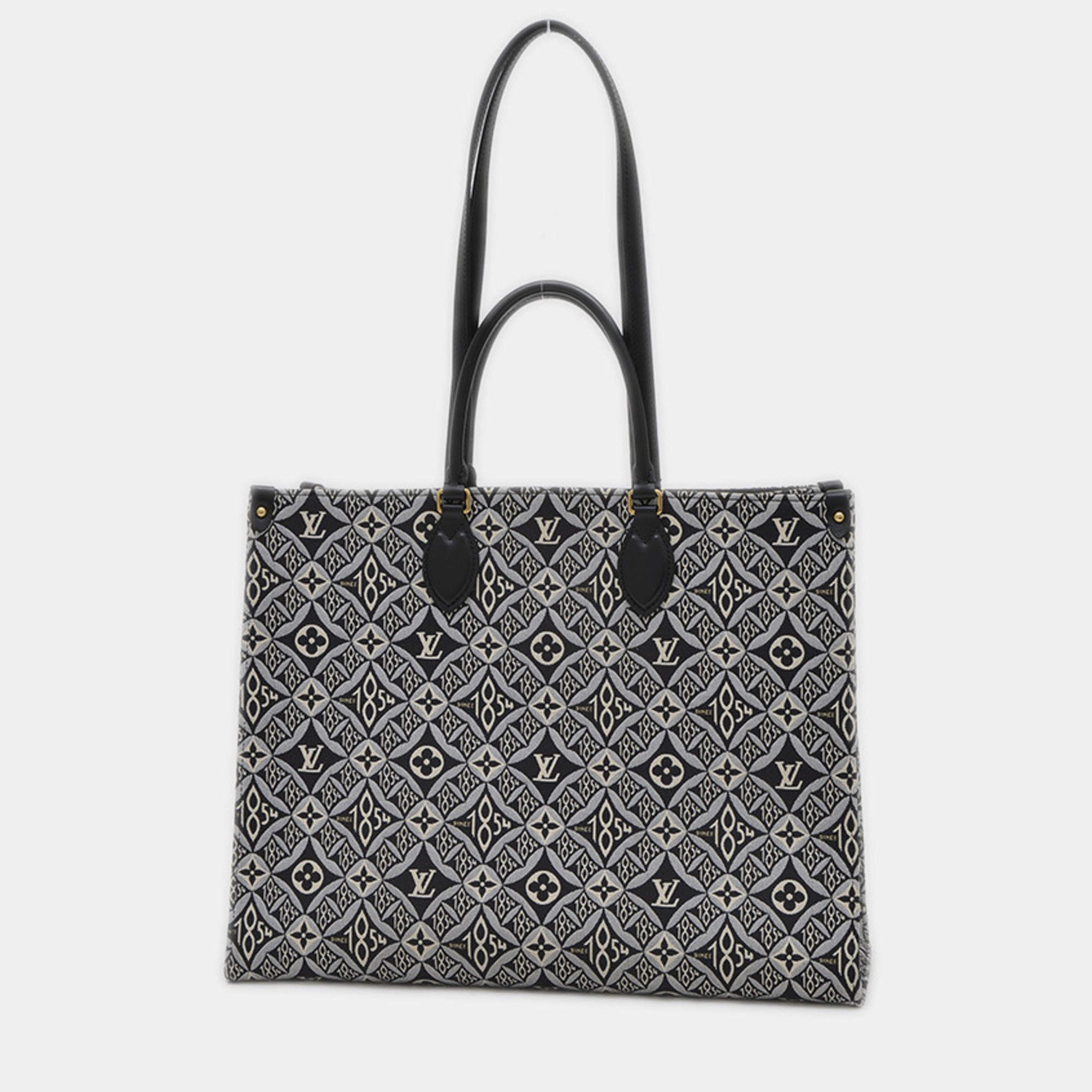 Pre Owned Louis Vuitton Monogram Jacquard On The Go Gm Tote Bag